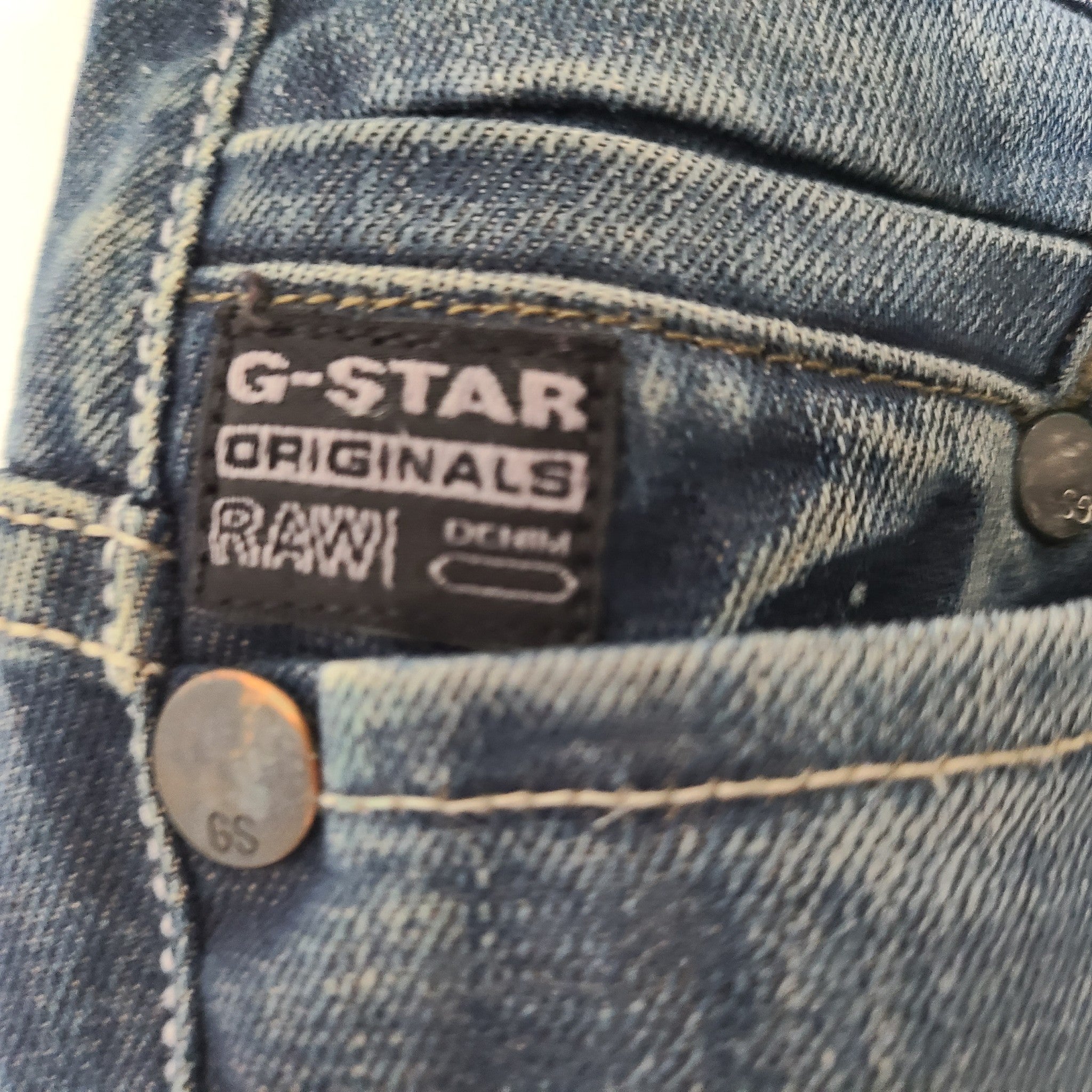 G-Star Raw Women's Midge Straight Jeans Low Cut Sz 25 x 32