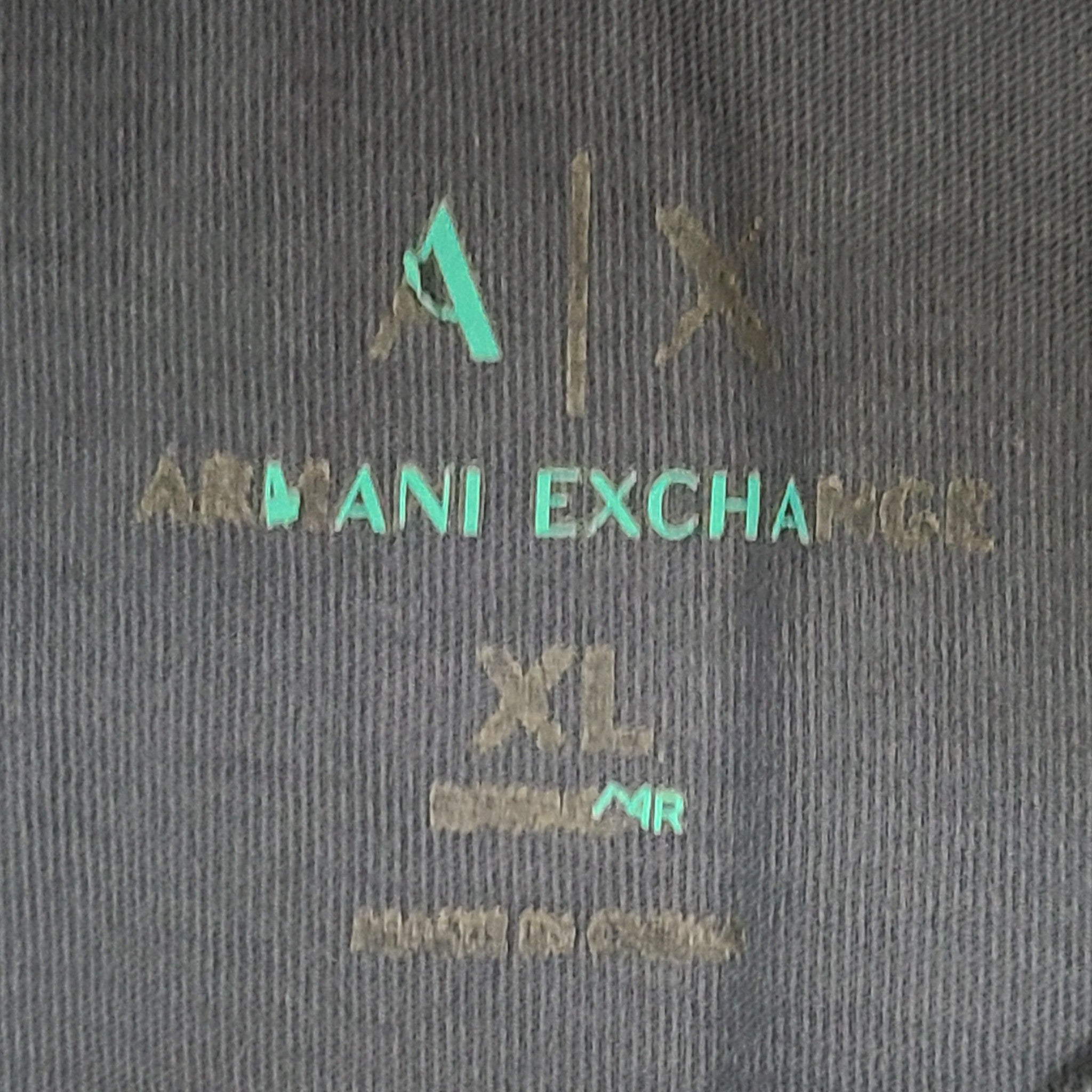 Armani Exchange A|X Men's T-Shirt With  Diver Print Blue Sz XL
