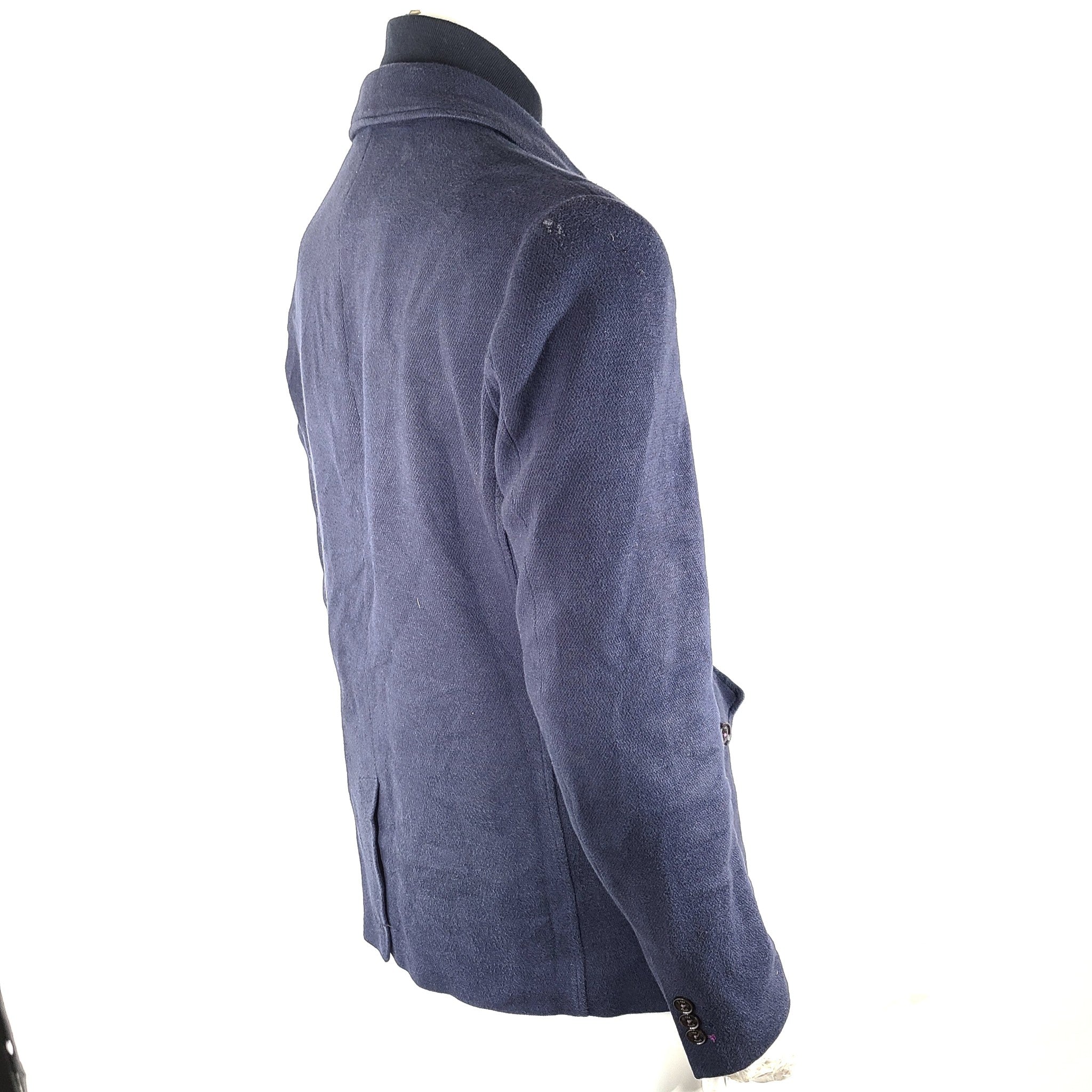 Ted Baker Men's Cotton Blazer Jacket w/ Zip-Out Bib Navy Blue Sz 40 (4)