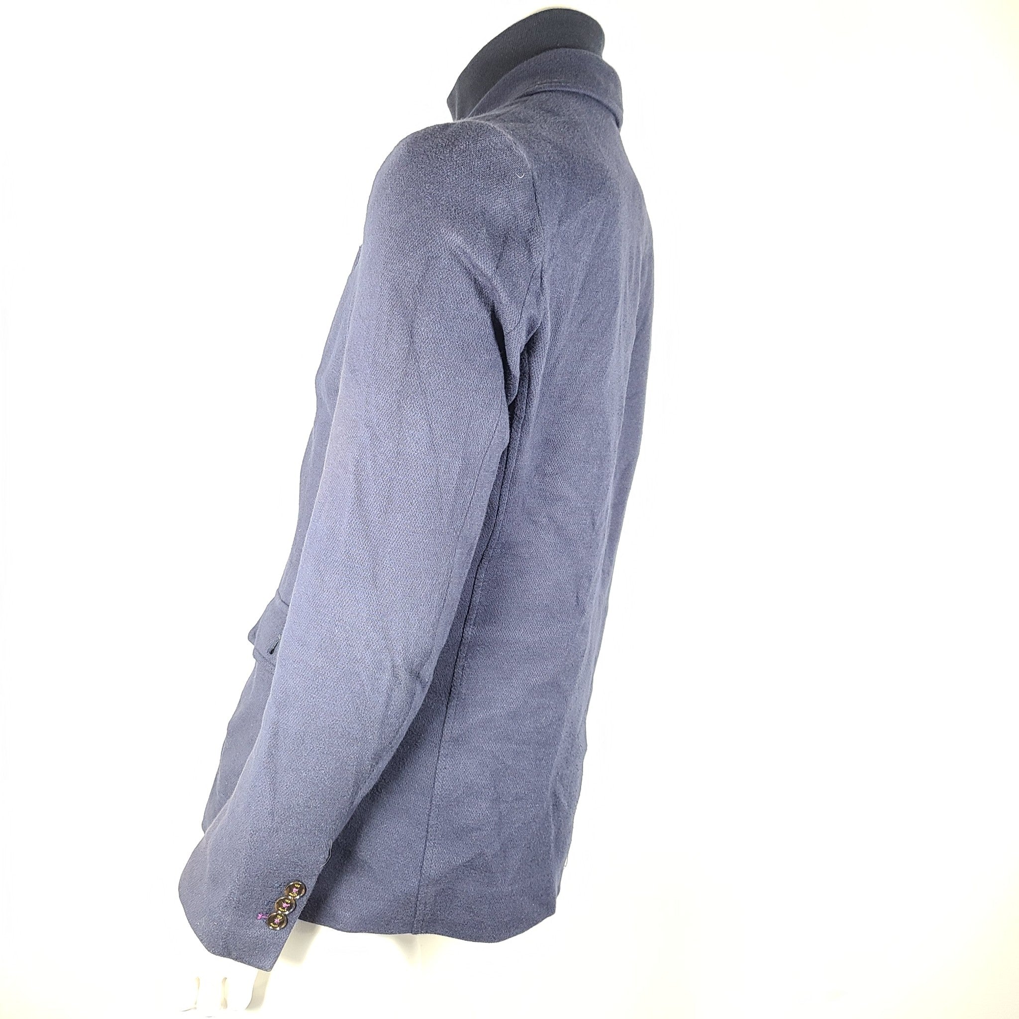 Ted Baker Men's Cotton Blazer Jacket w/ Zip-Out Bib Navy Blue Sz 40 (4)