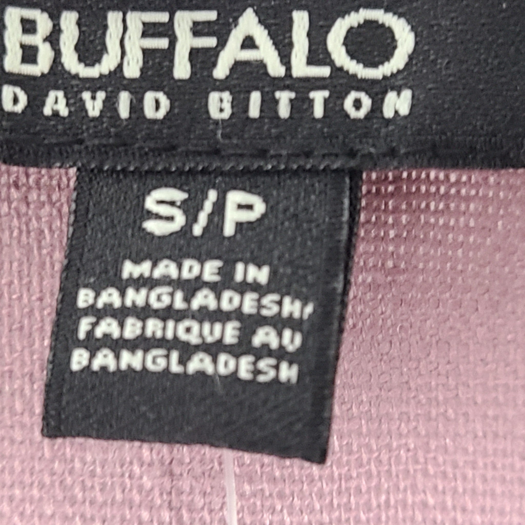 Buffalo David Bitton Buttoned Linen Mariposa Dress Elderberry Lavender Sz S