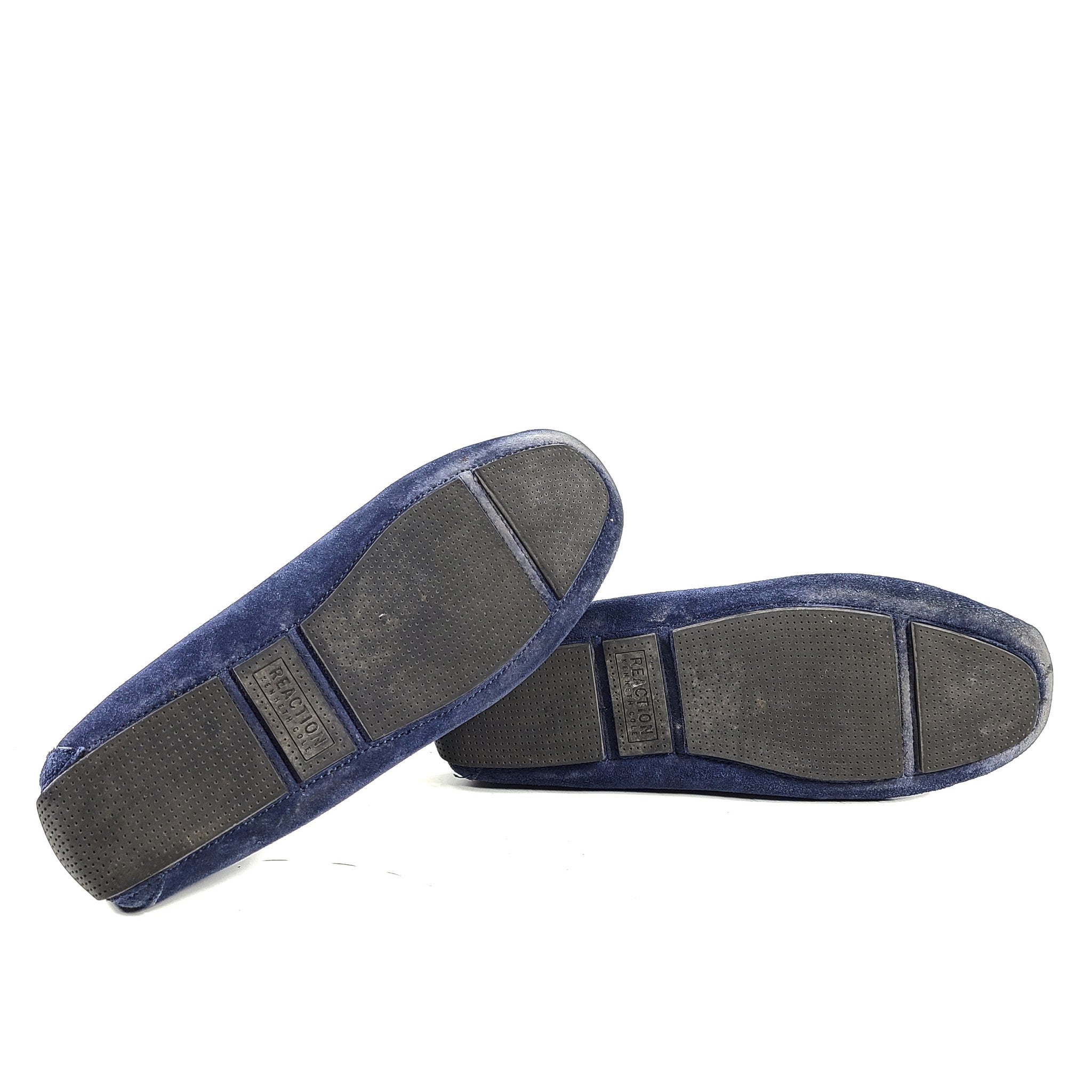 Kenneth Cole Reaction Men's Sing Song Slip On Loafers Moccasins Blue Suede Sz 8