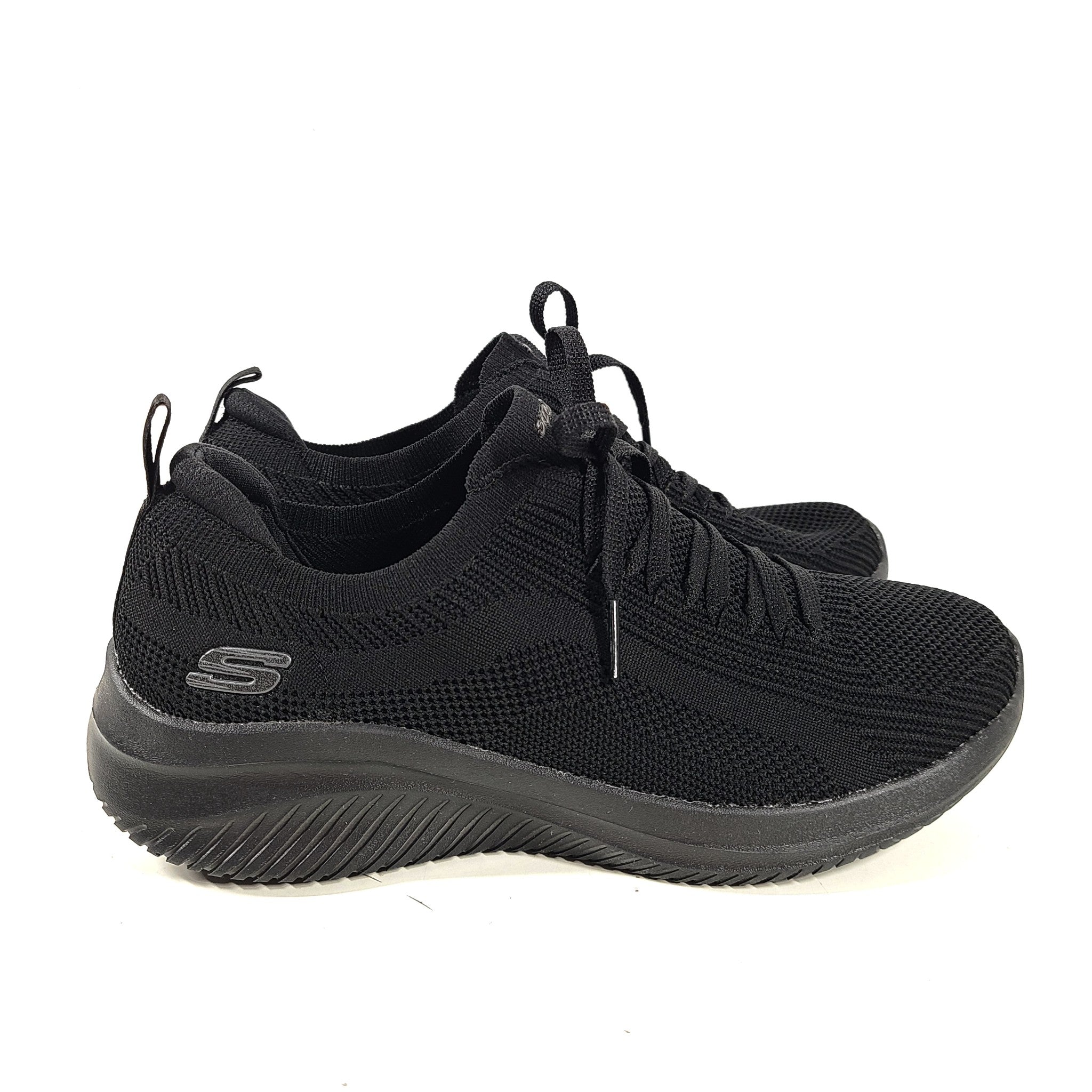 Skechers Women's Ultra Flex 3.0 Big Plan All Black Sneakers Cool Memory Foam 7.5
