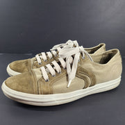Geox Men's Sneakers Casual Shoes Sneakers Canvas Suede Taupe Beige US12.5