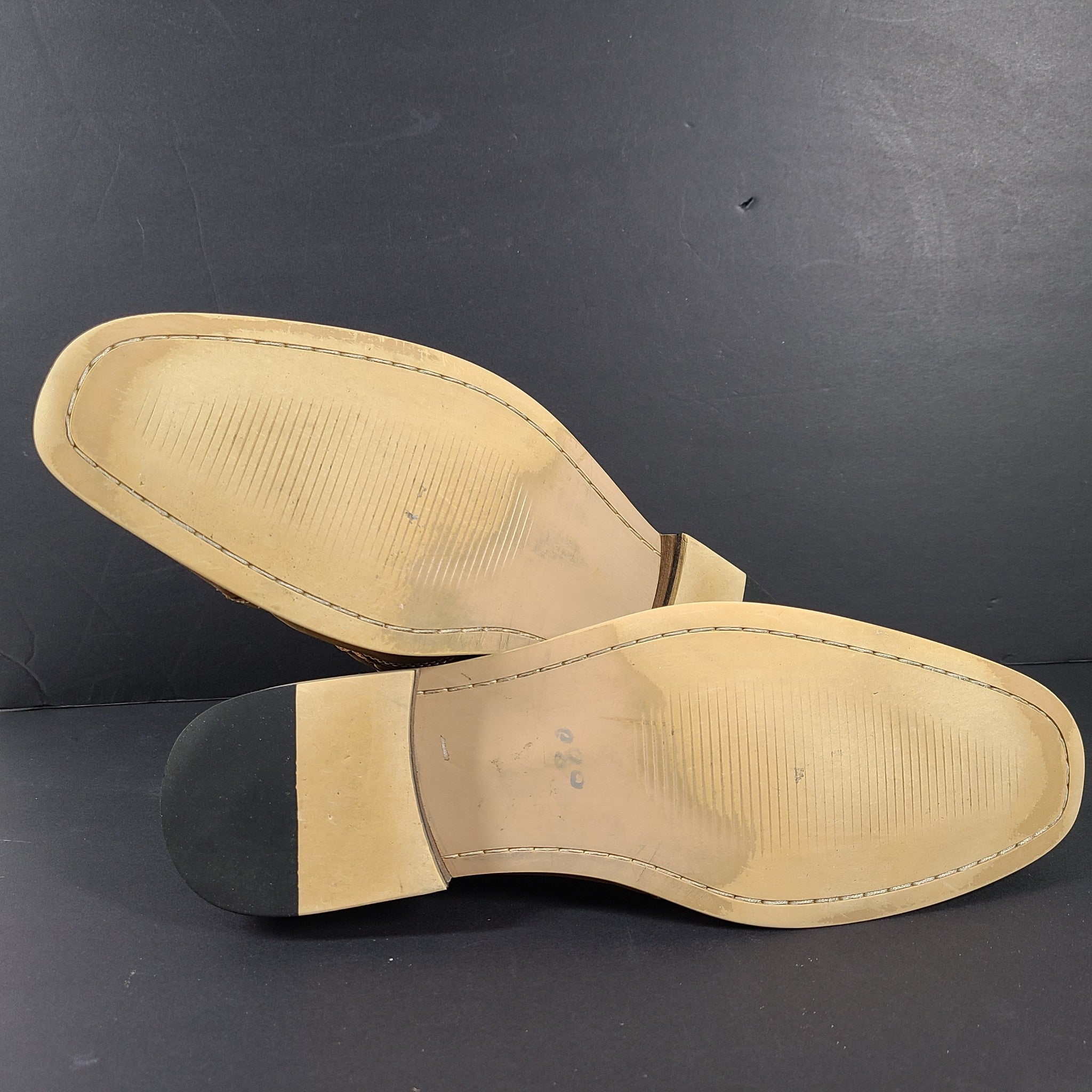 Steve Madden Men's Jessup Cap Toe Oxford Shoes Brown Leather US Sz 13