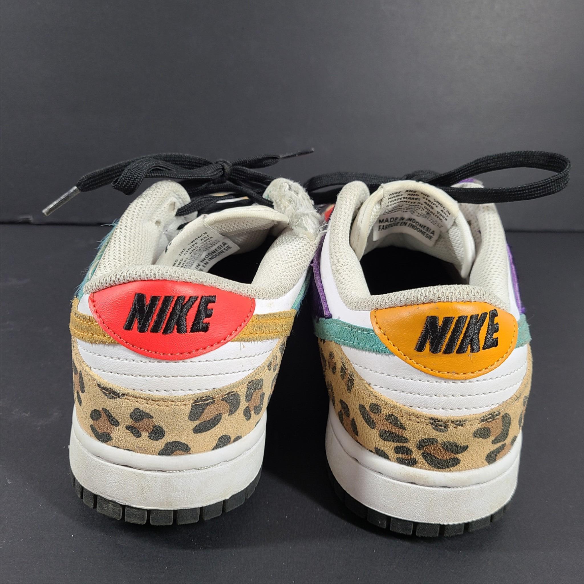 Nike Women's Dunk Low SE "Safari Mix" Sneakers DN3866-100 Multicolor US 9