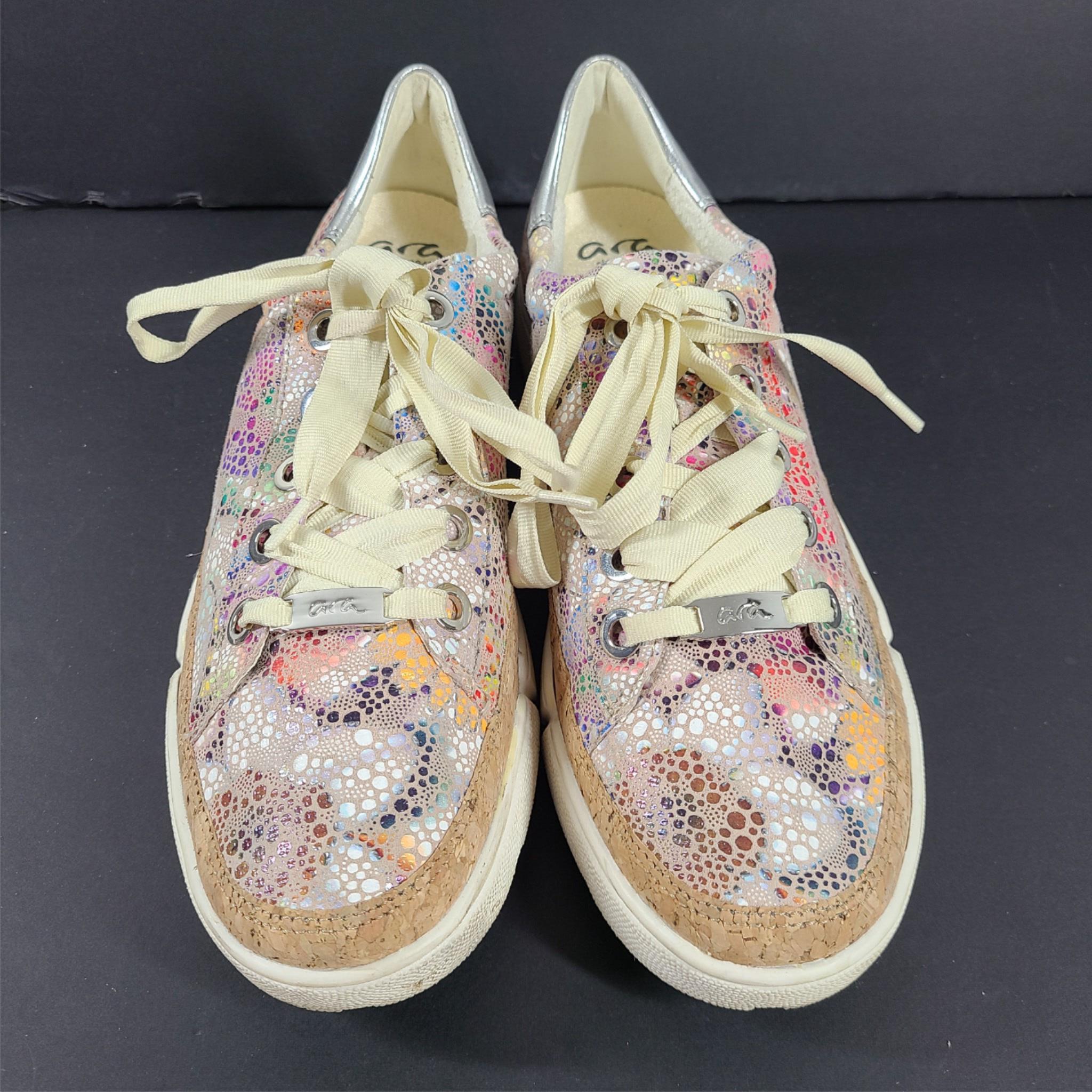 Ara Women's Renata HighSoft Shoes Sneakers Multi/Nature Sz 7