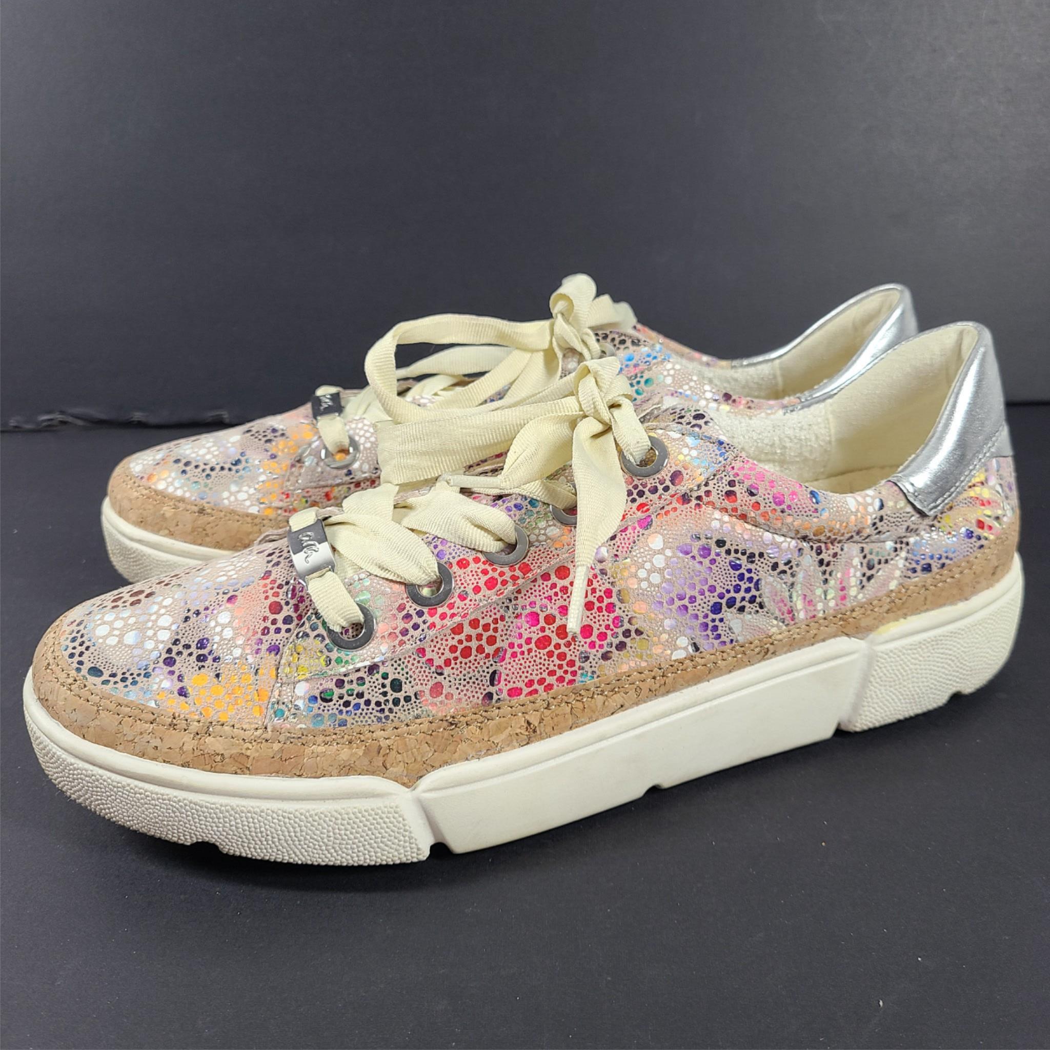 Ara Women's Renata HighSoft Shoes Sneakers Multi/Nature Sz 7
