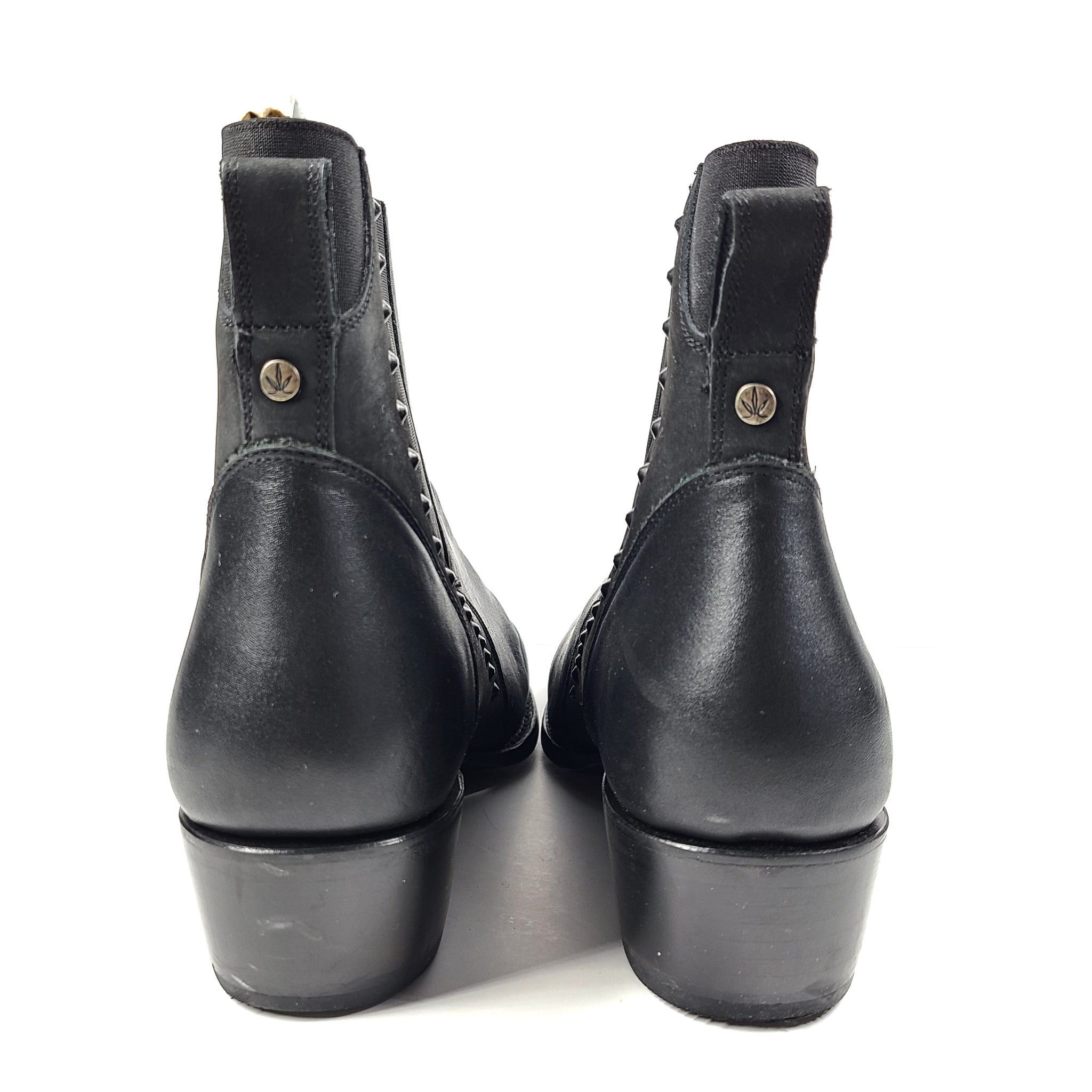 Mezcalero Men's Paulo Epic Black Leather Ankle Boots Shoes US Sz 12