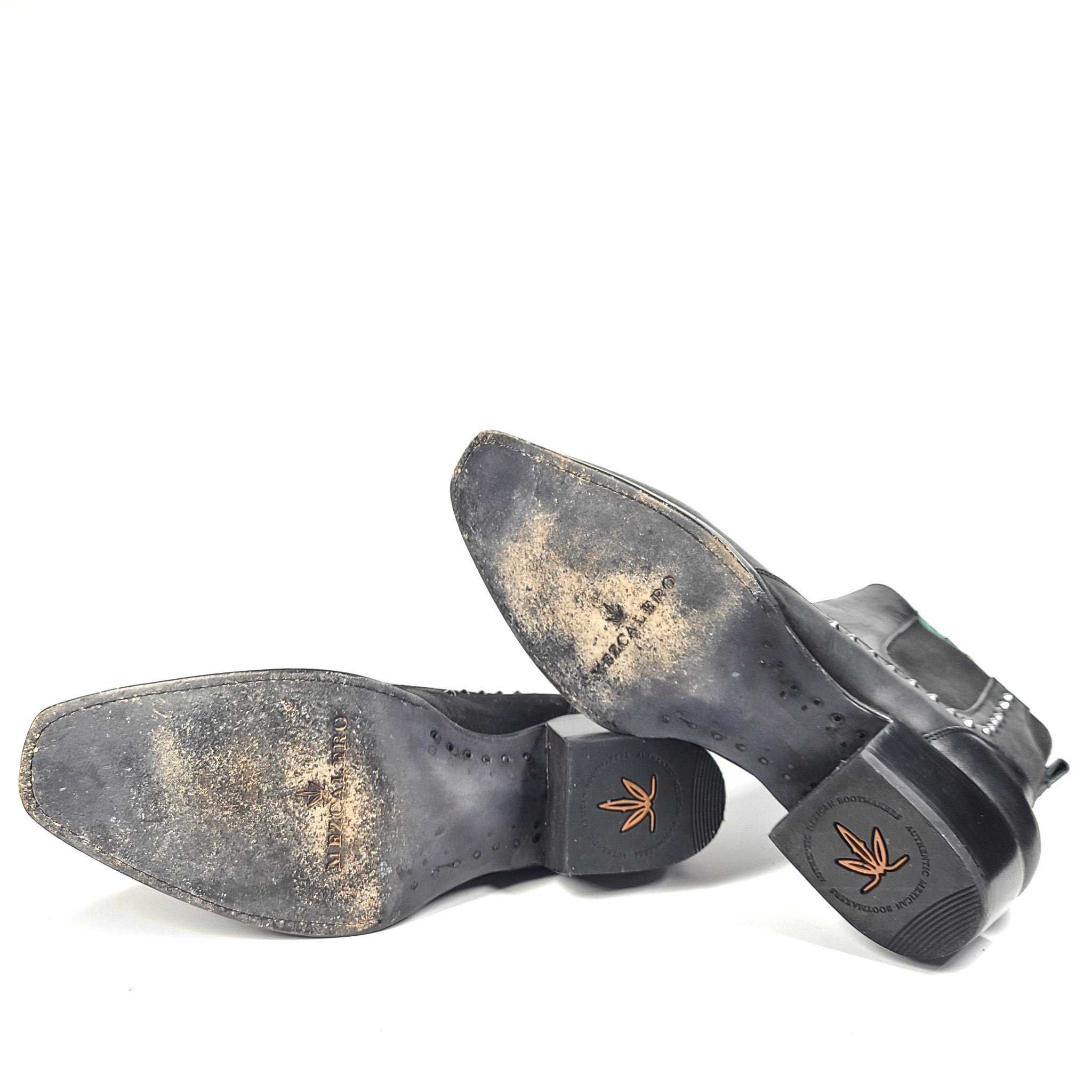 Mezcalero Men's Paulo Epic Black Leather Ankle Boots Shoes US Sz 12