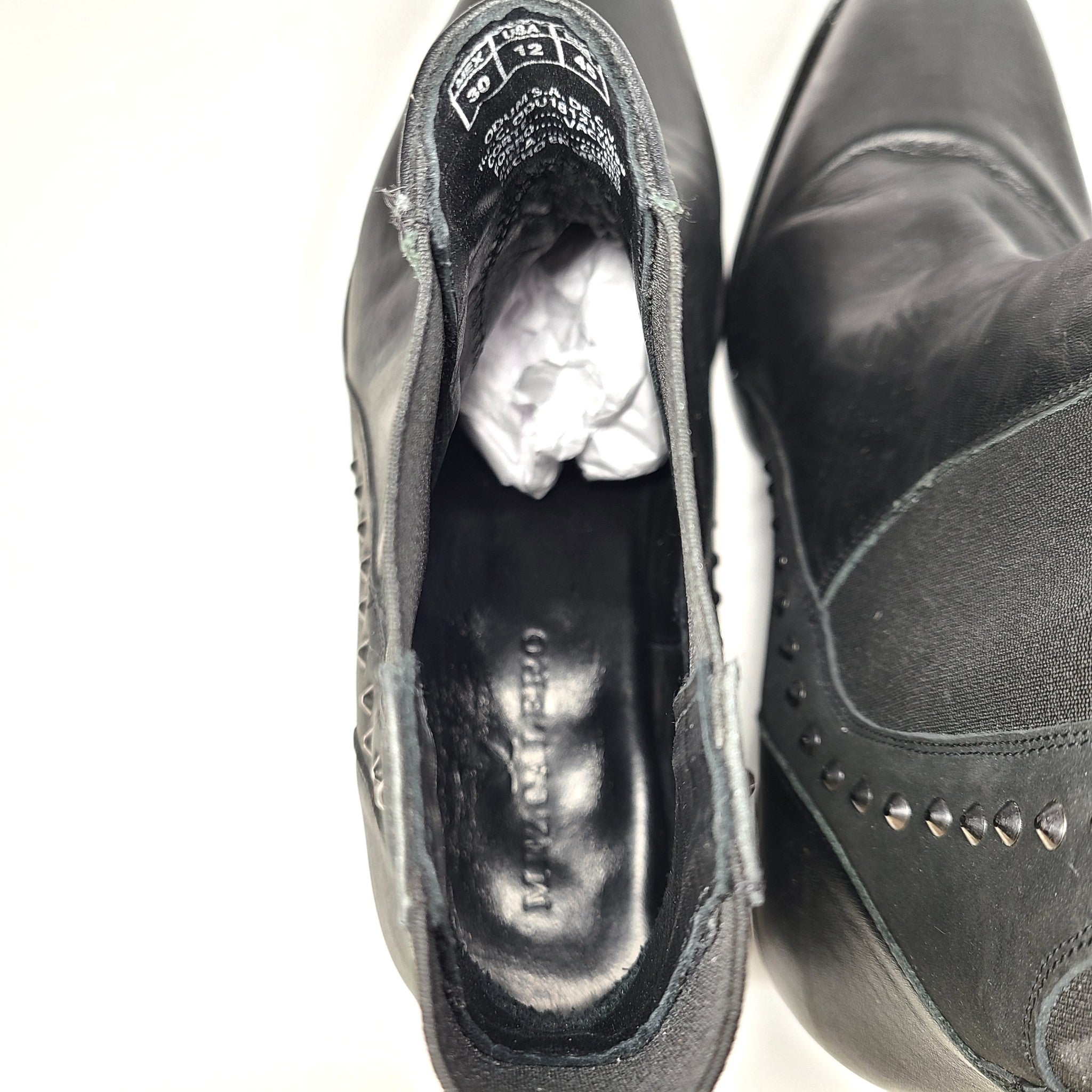 Mezcalero Men's Paulo Epic Black Leather Ankle Boots Shoes US Sz 12