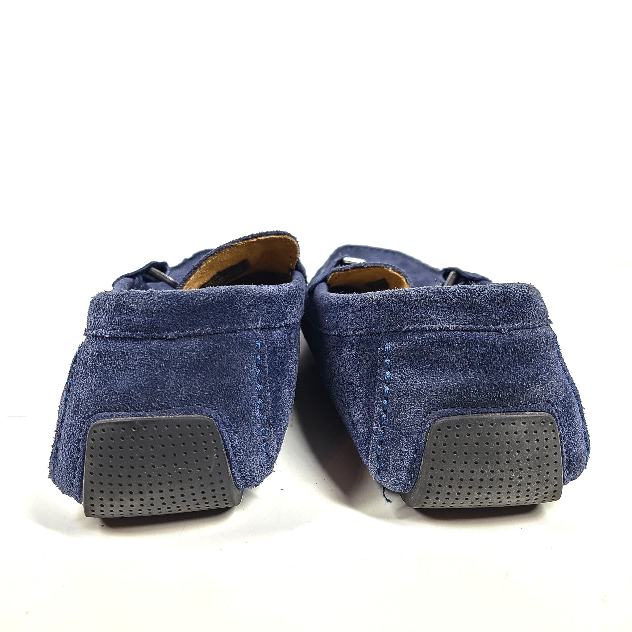 Kenneth Cole Reaction Men's Sing Song Slip On Loafers Moccasins Blue Suede Sz 8