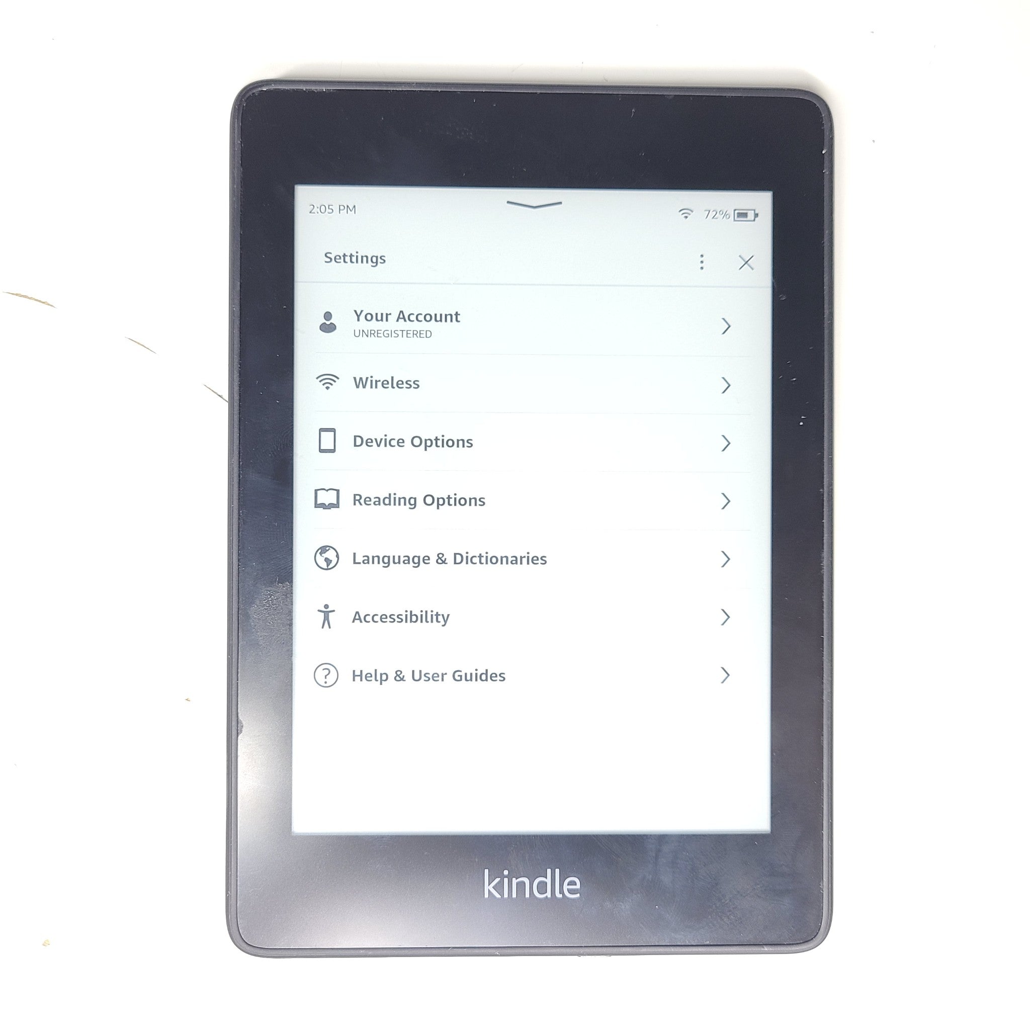 Amazon Kindle Paperwhite 10th Generation 32GB, Wi-Fi, 6" Black - Corner Peeling
