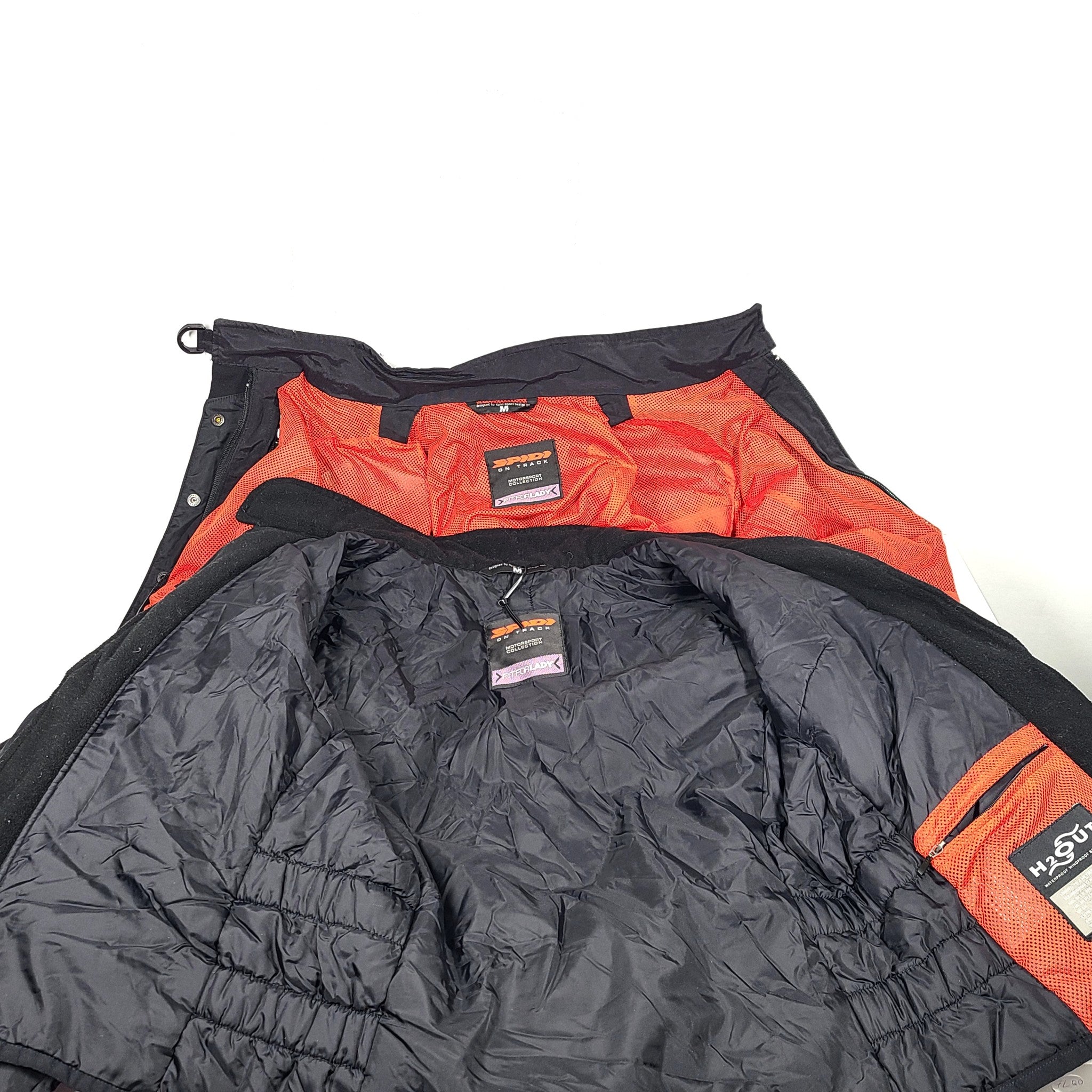 Spidi Wings H2Out Women's Motorcycle Jacket with Pads + Lining Black Sz M