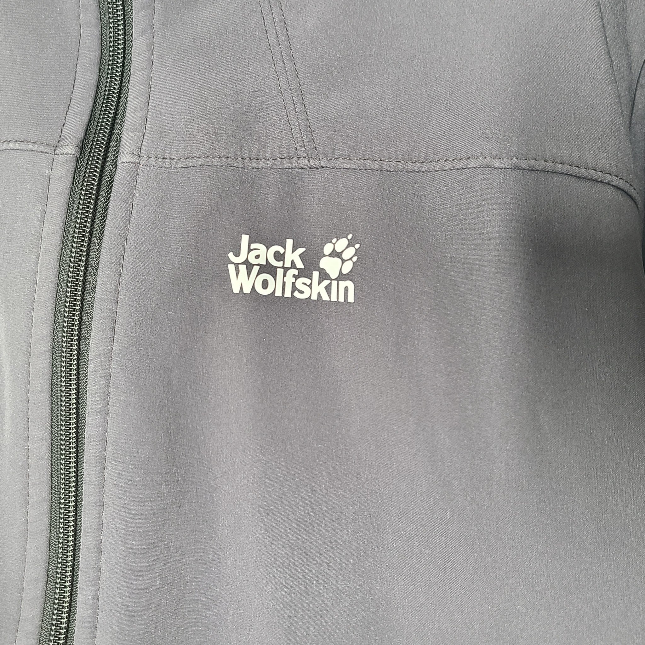 Jack Wolfskin Men's Northern Point Windproof Softshell Jacket Gray Sz L