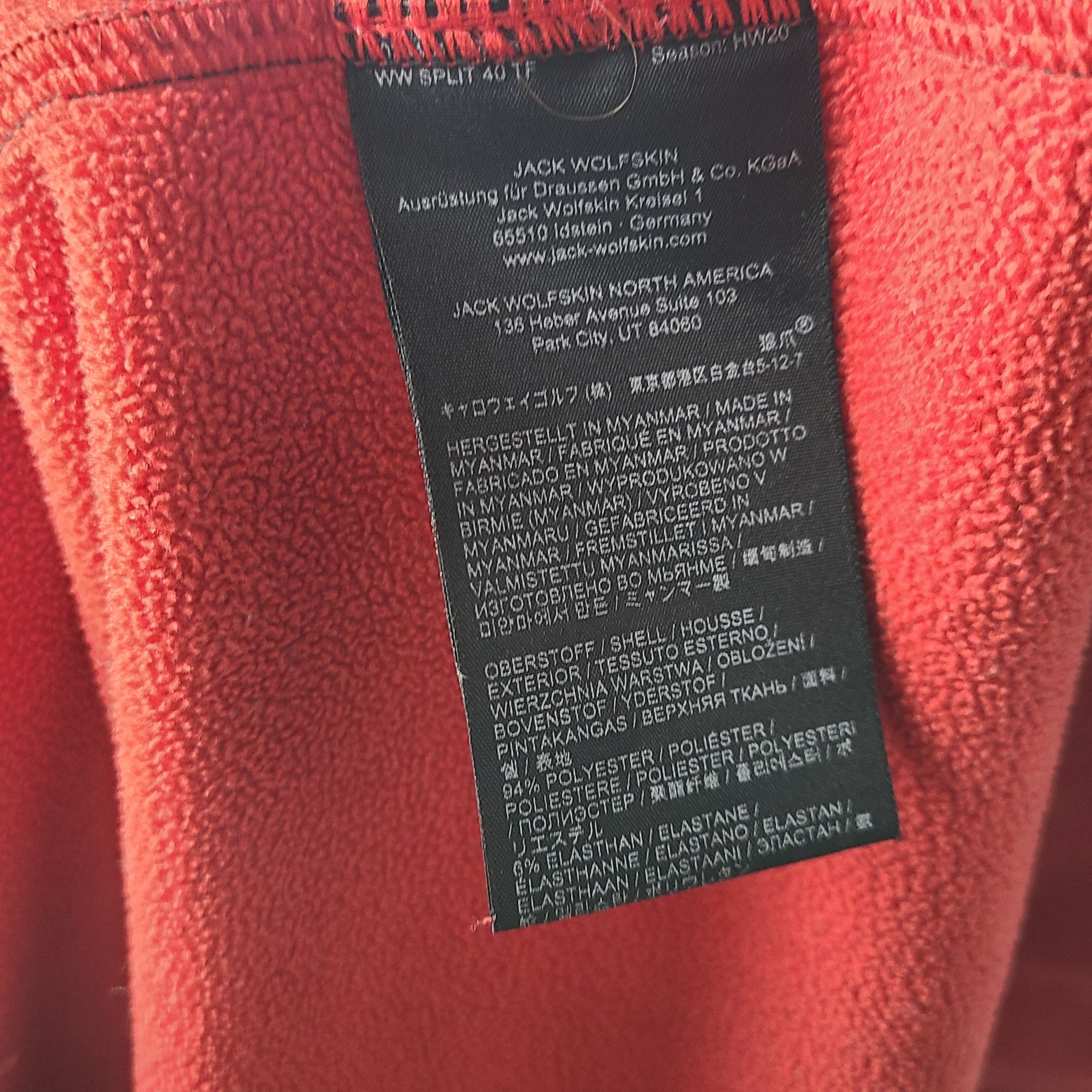 Jack Wolfskin Men's Northern Point Windproof Softshell Jacket Gray Sz L