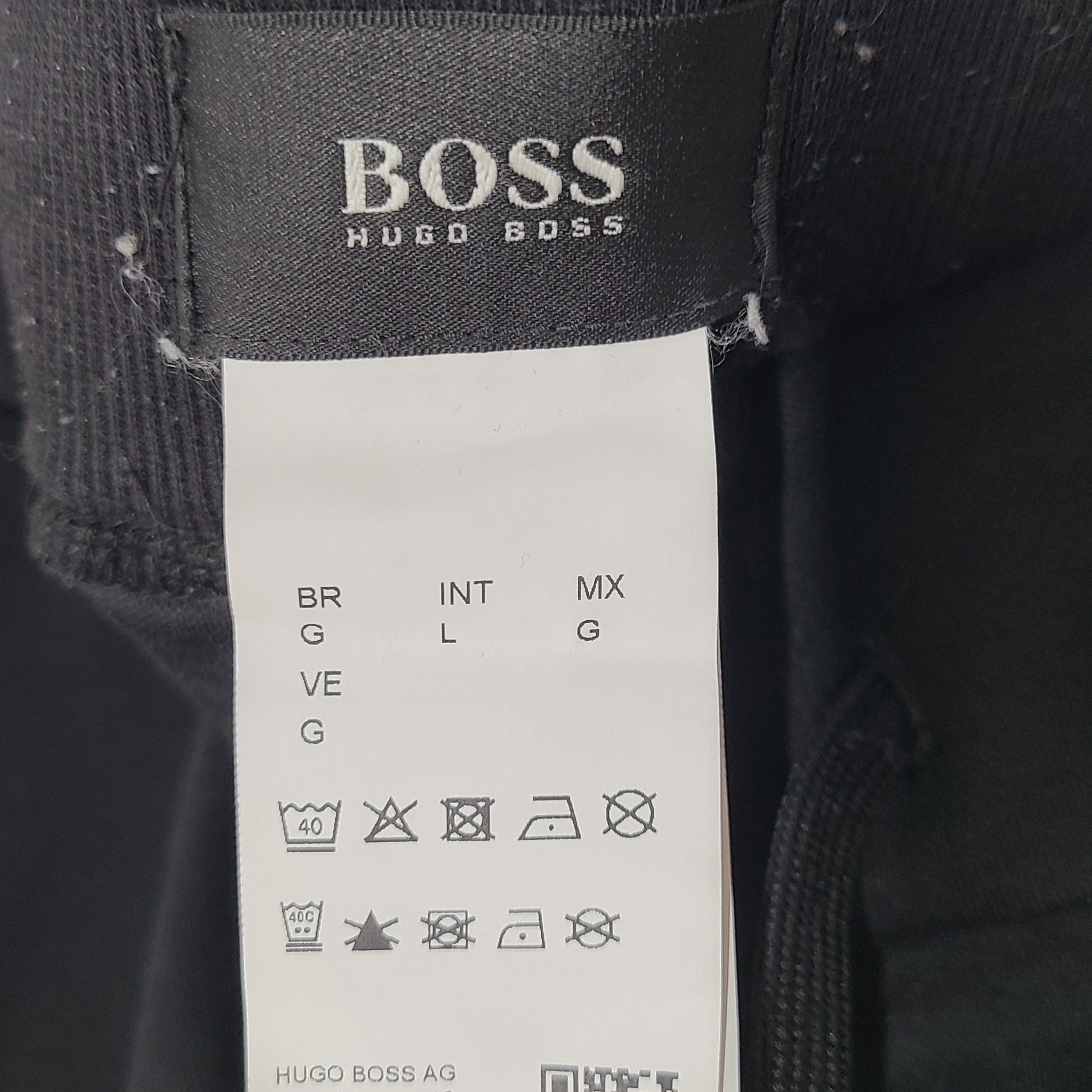 Hugo Boss Men's Joggers Black with Gold Detail Sz L