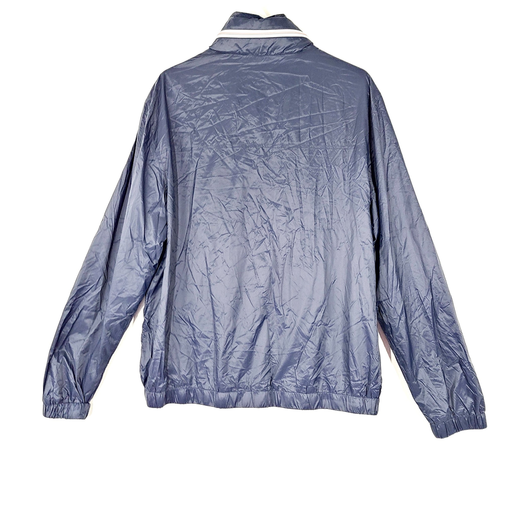 Tommy Hilfiger Men's Hooded Rain Windbreaker Jacket Blue Sz L NWT