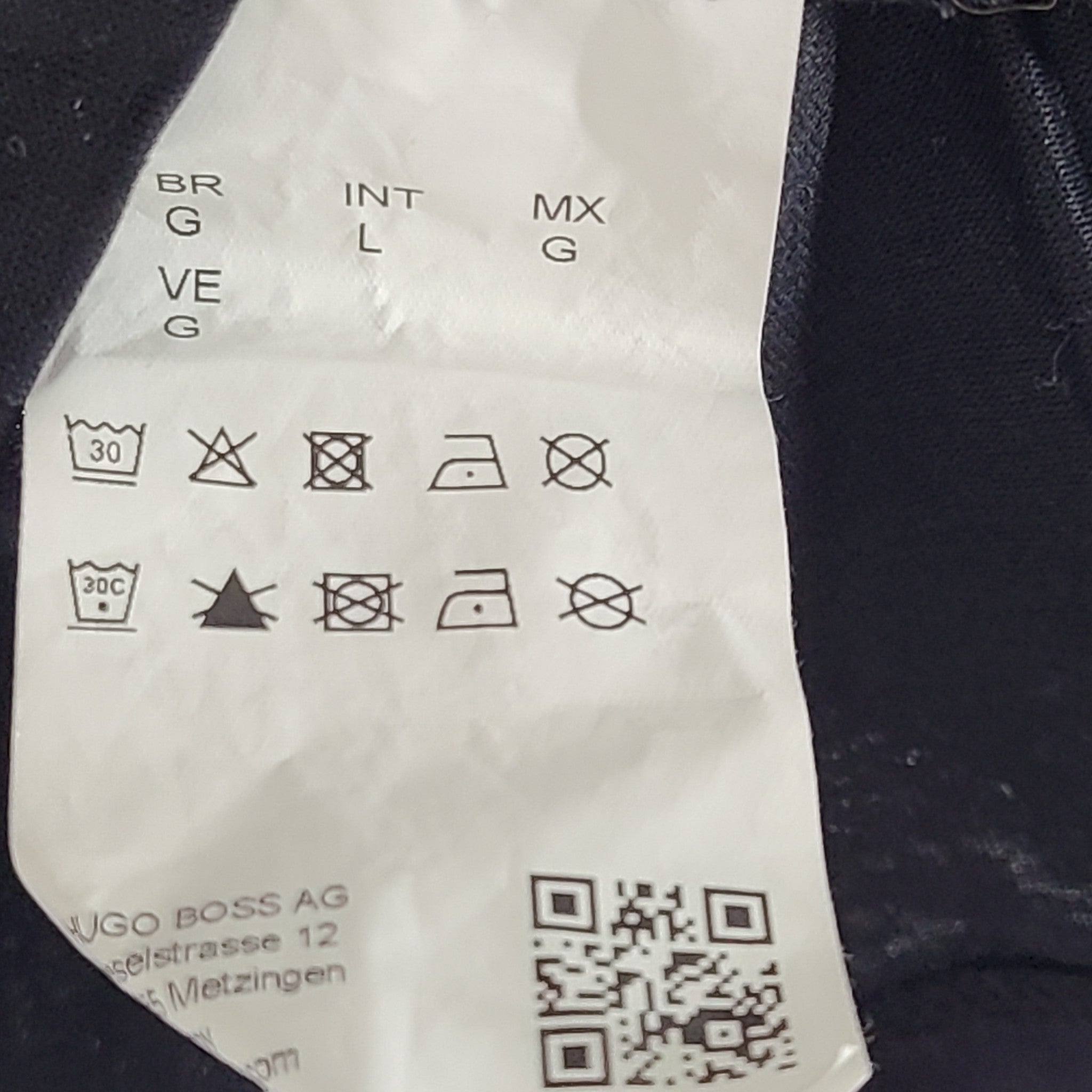 Hugo Boss Men's Dauter Polo Shirt Star Embroidery on Collar Black Sz L