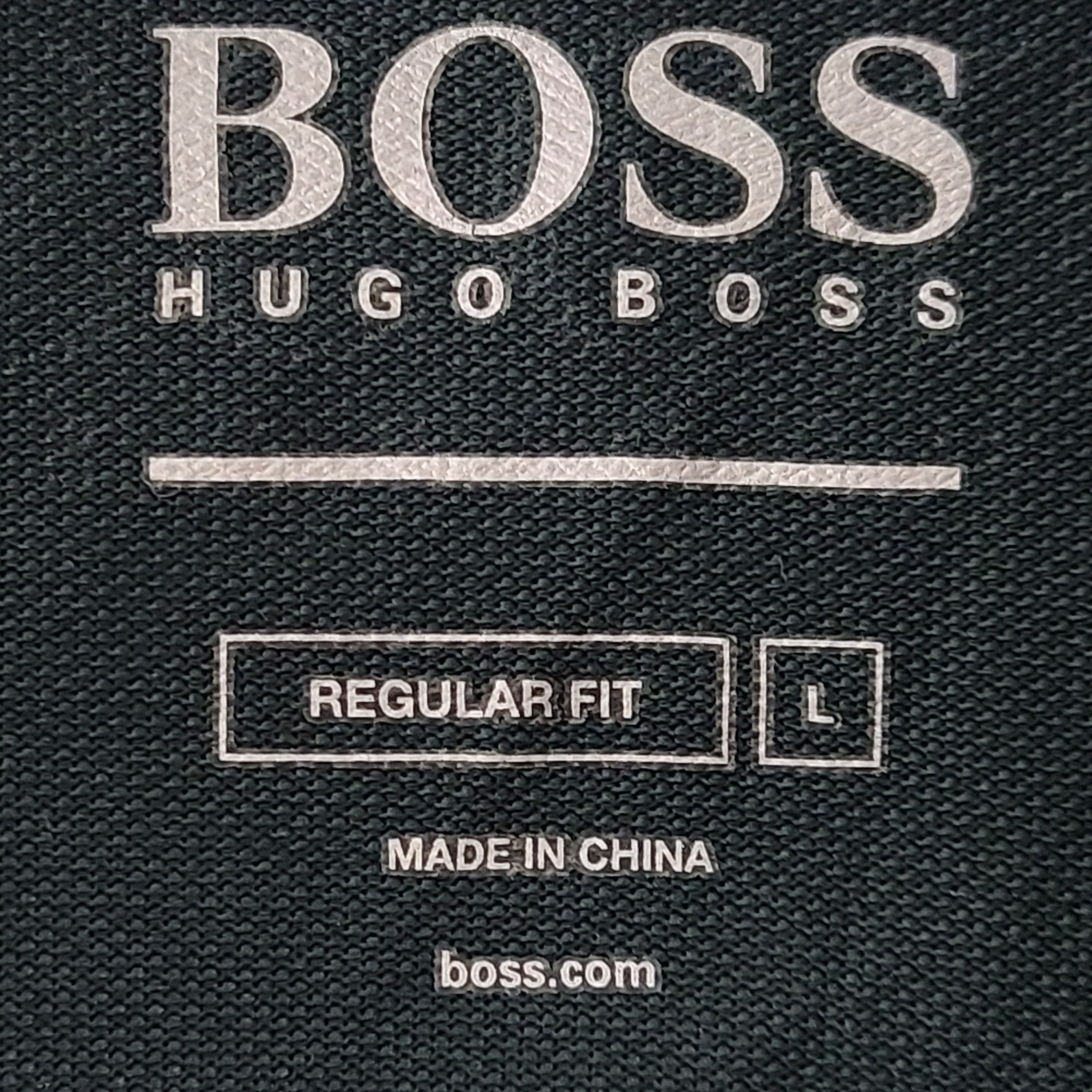 Hugo Boss Men's Paddy Pro Polo Shirt Short Sleeve Green Jersey Knit Sz L