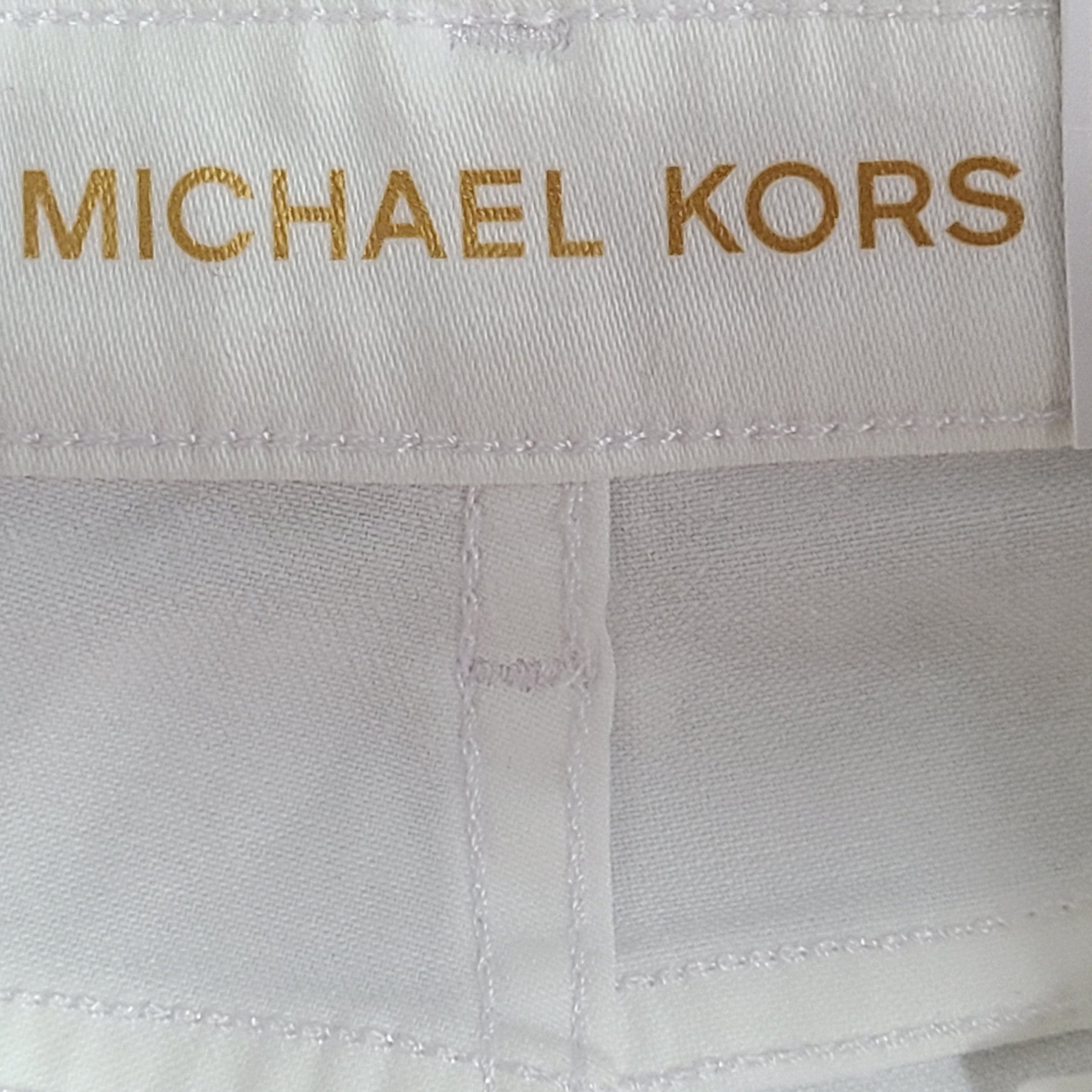 Michael Kors Women's Selma Skinny Jeans Pants Higher Rise Slim White Sz 4P