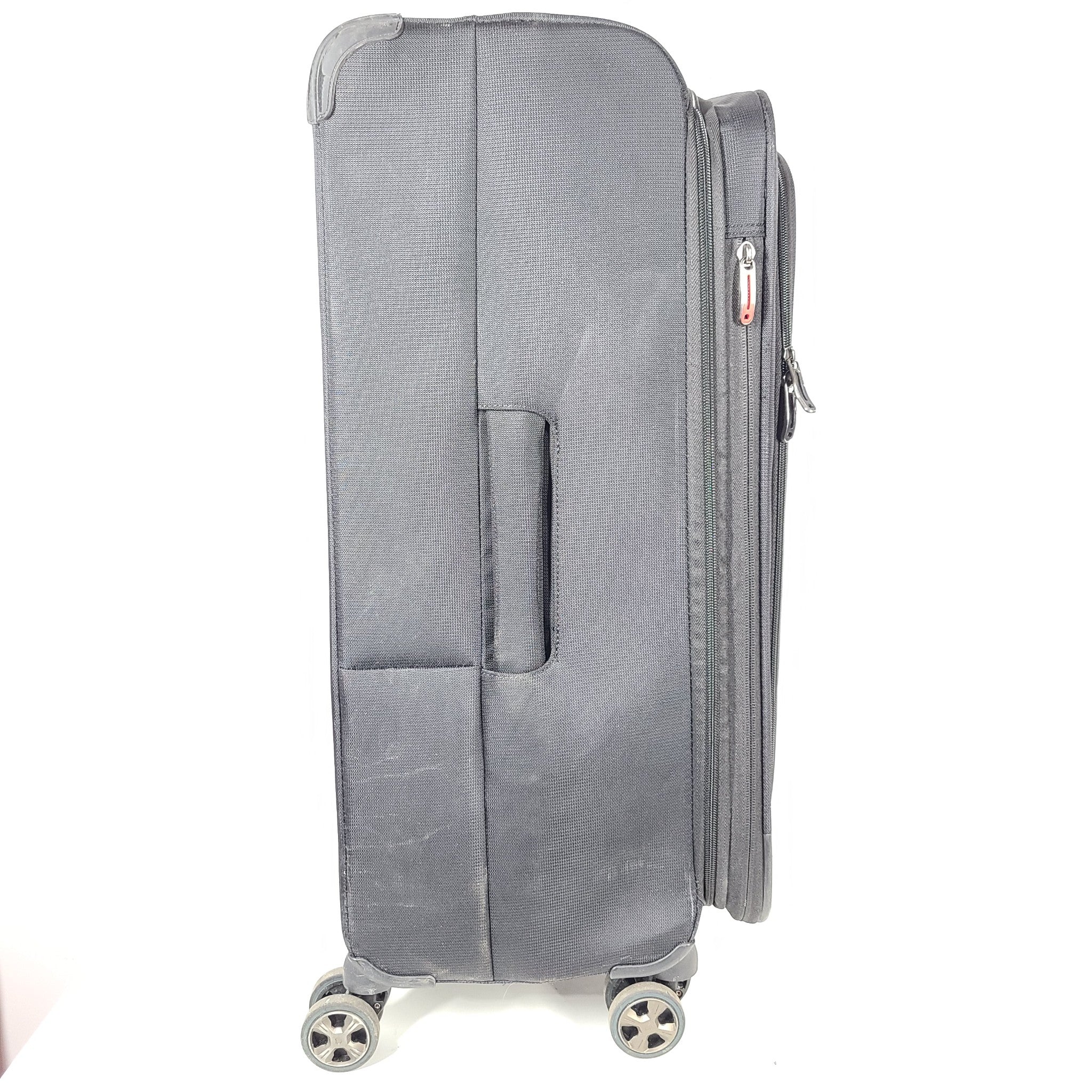 Delsey Hyperglide 28" Expandable Spinner Luggage w/ Scale and Organizer Black