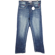 Tommy Hilfiger Men's Logo Flag Baggy Skate Jeans Size 34X34 Blue PW-17A/PW-21A