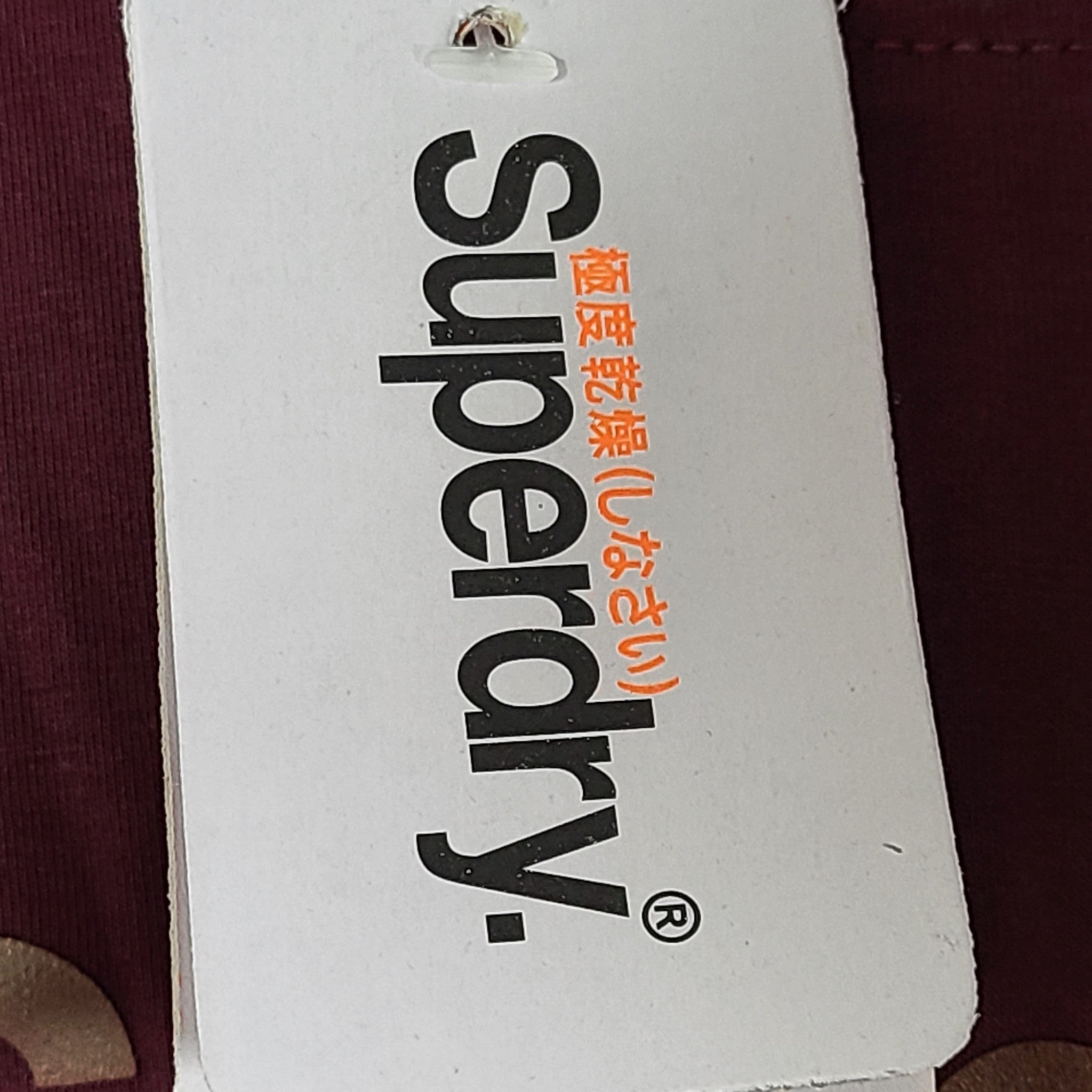 Superdry Organic Cotton Vintage Logo Raglan Long Sleeve Top Sz M