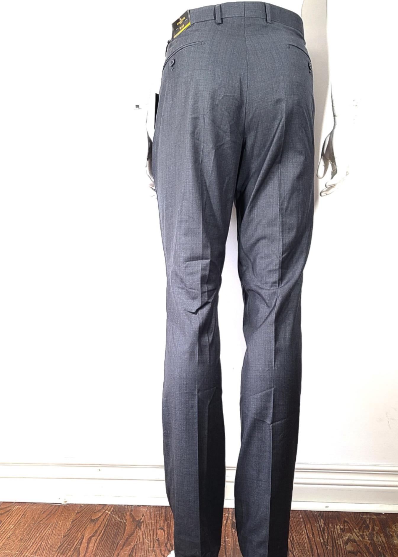 Brogue Italy Skinny Fit Suit Jacket & Pants Gray Sz 42 / 38 Waist