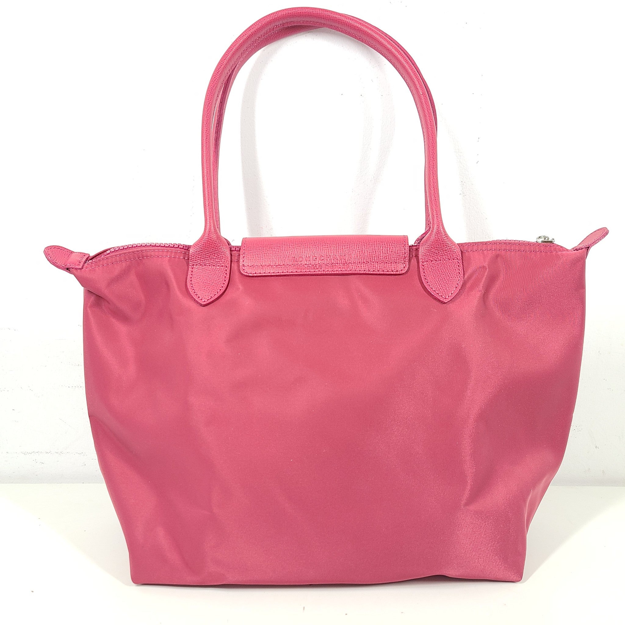 Longchamp Le Pliage Neo Long Handle Small Red Pink Raspberry 2605 578 232