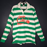Zara Men's Cherry Coke© Coca Cola Company Striped Long Sleeve Polo Shirt Sz XL