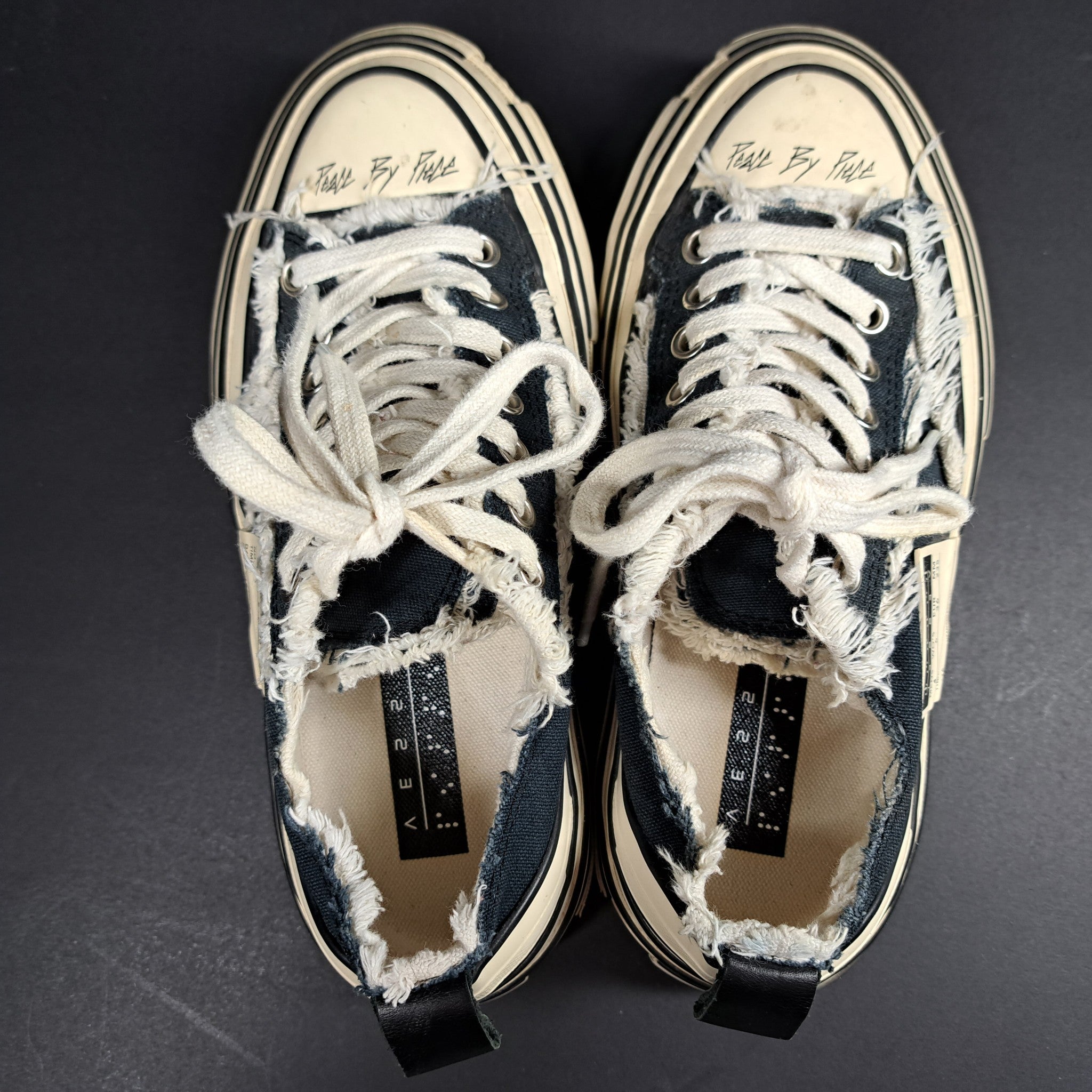 xVESSEL GOP Lows Sneakers Patchwork Platform Low 'Black White' M4/W6