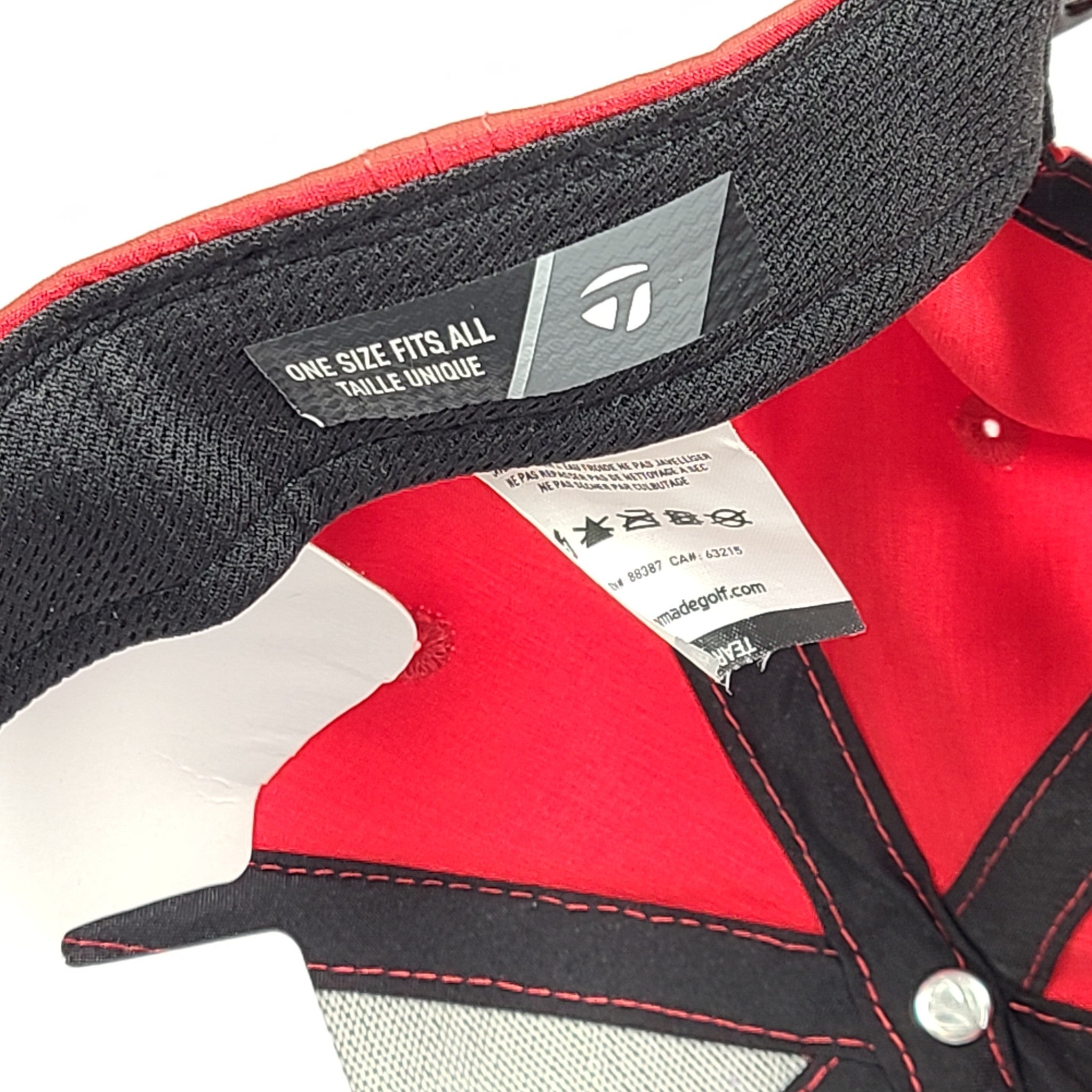Taylor Made Performance Seeker Cap Red Adjustable One Size