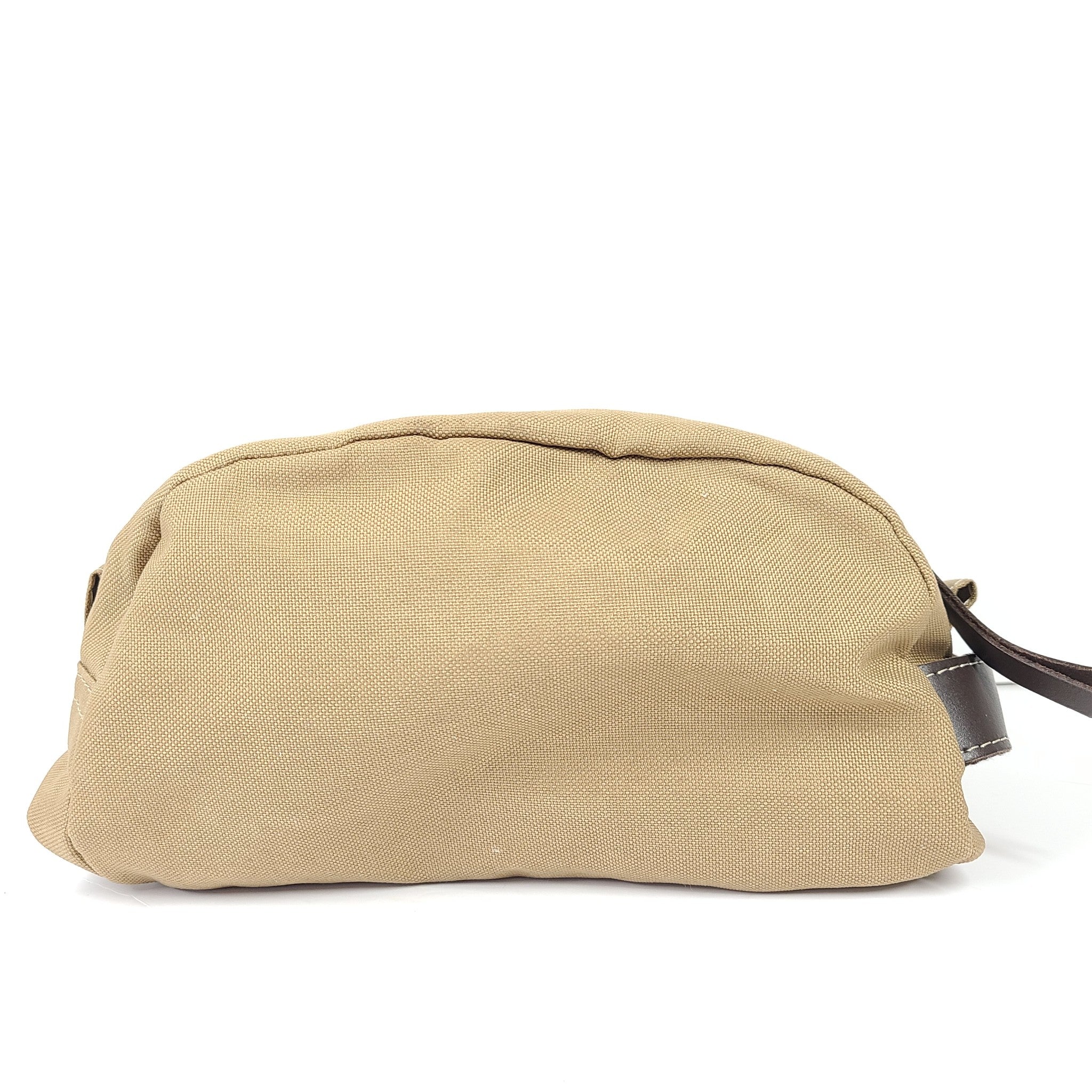 Timberland Canvas Men's Toiletry Shaving Kit Travel Bag Khaki Brown