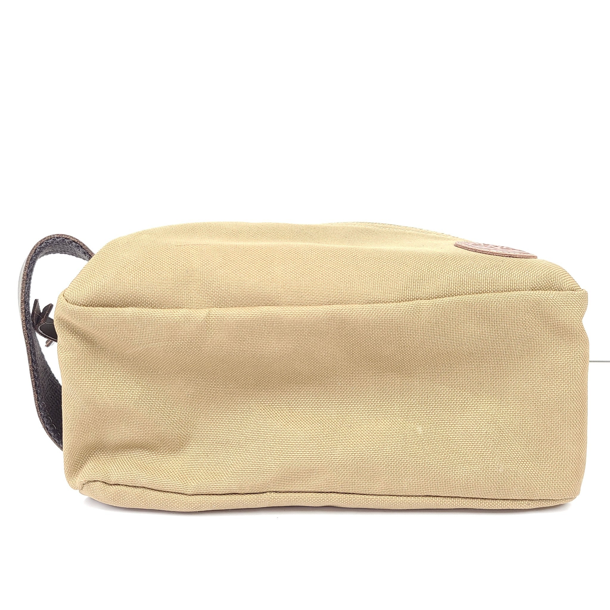 Timberland Canvas Men's Toiletry Shaving Kit Travel Bag Khaki Brown