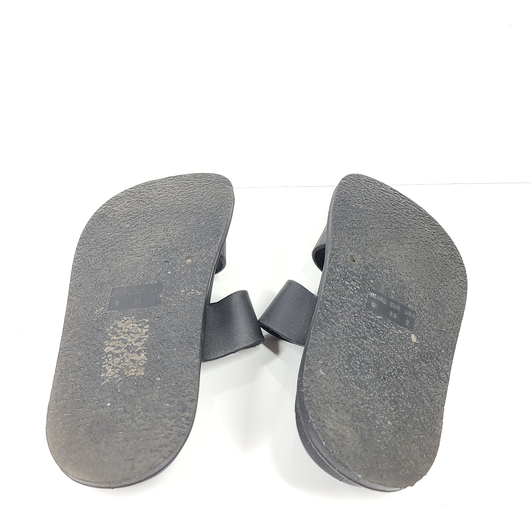 Asos Design Women's Friday Jelly Flat Sandals Black Sz 8