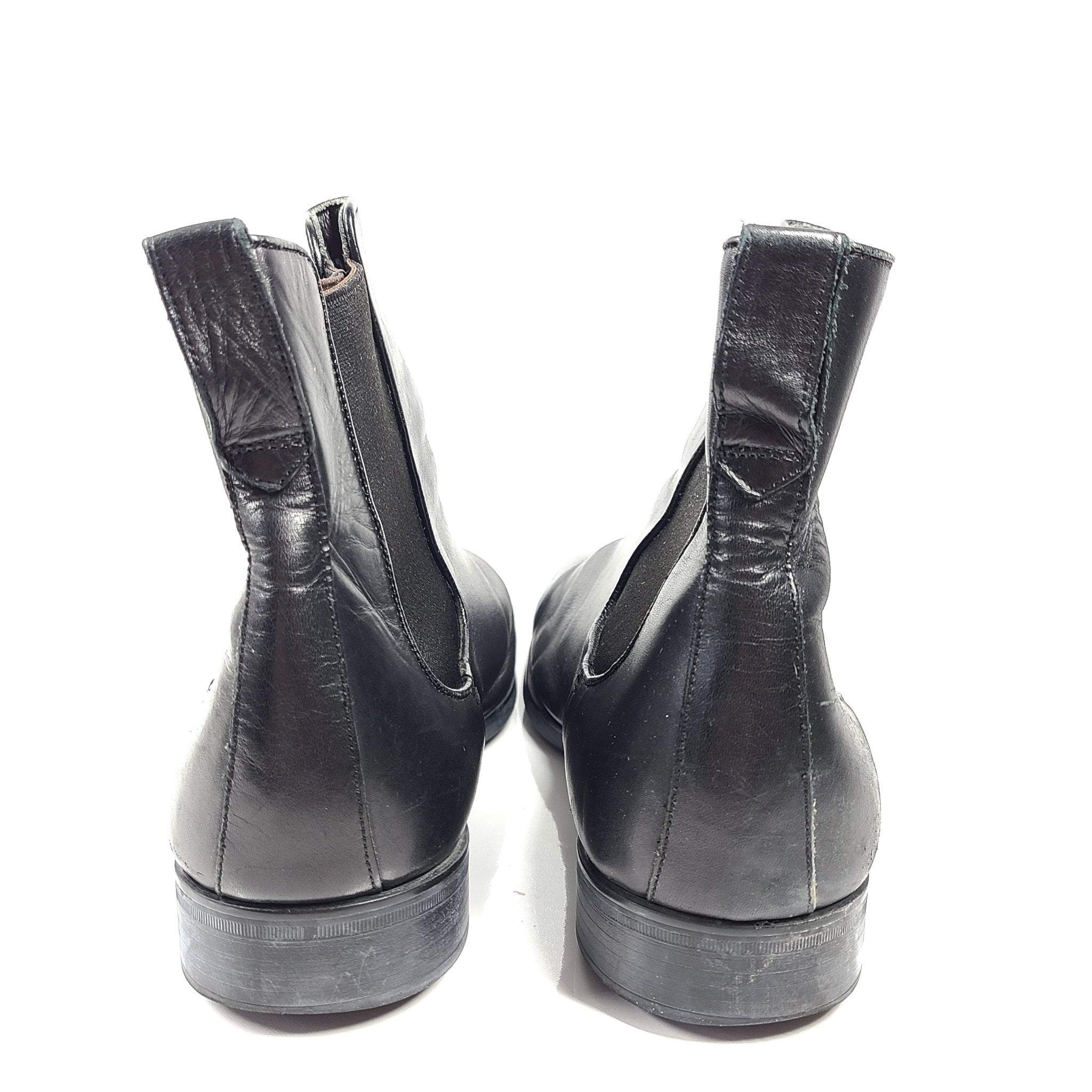 To Boot New York Adam Derrick Men's Ankle Chelsea Boots Black Leather 11.5