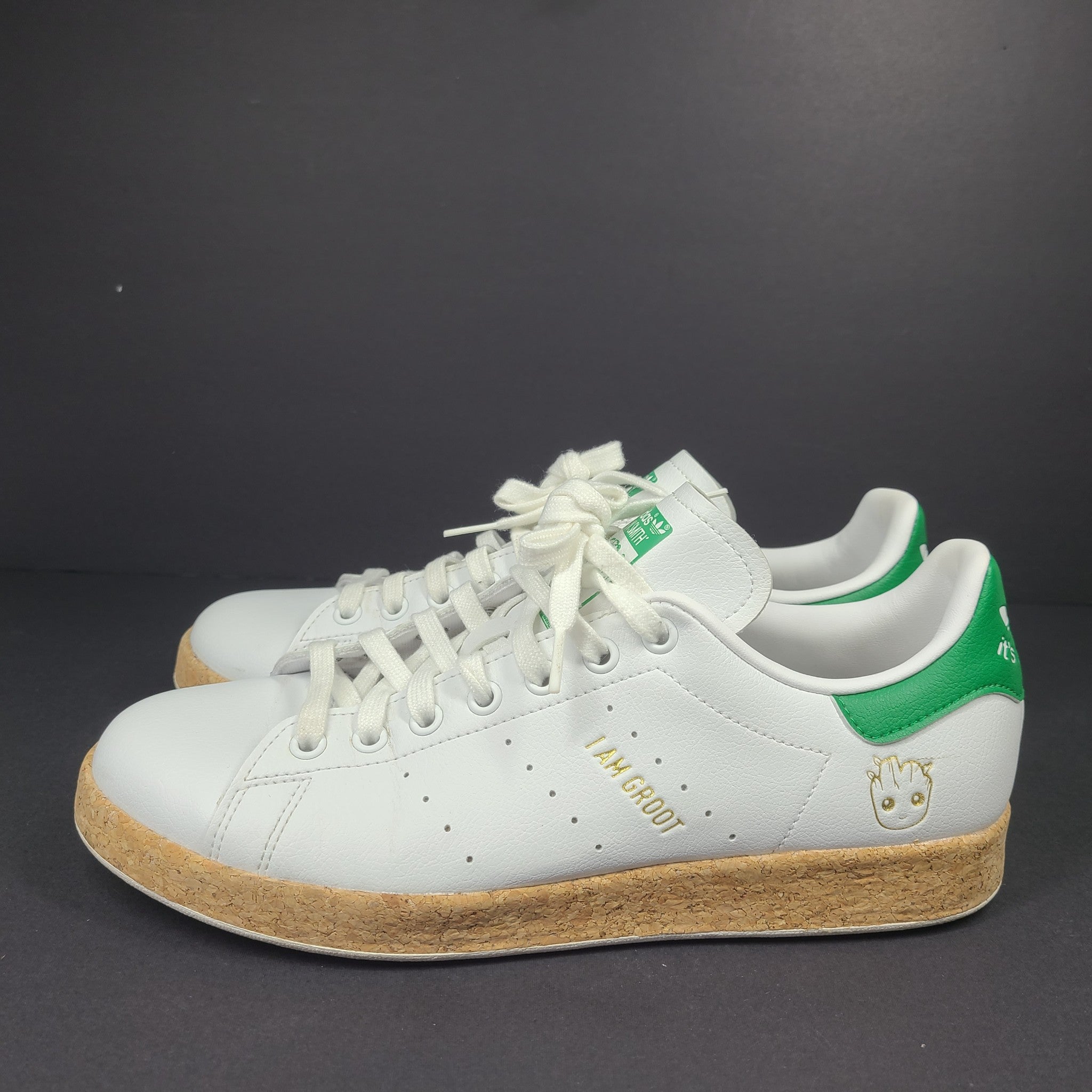 Adidas Stan Smith Groot Sneakers Shoes GZ3099 White Men's Sz 8.5 Women's 9.5