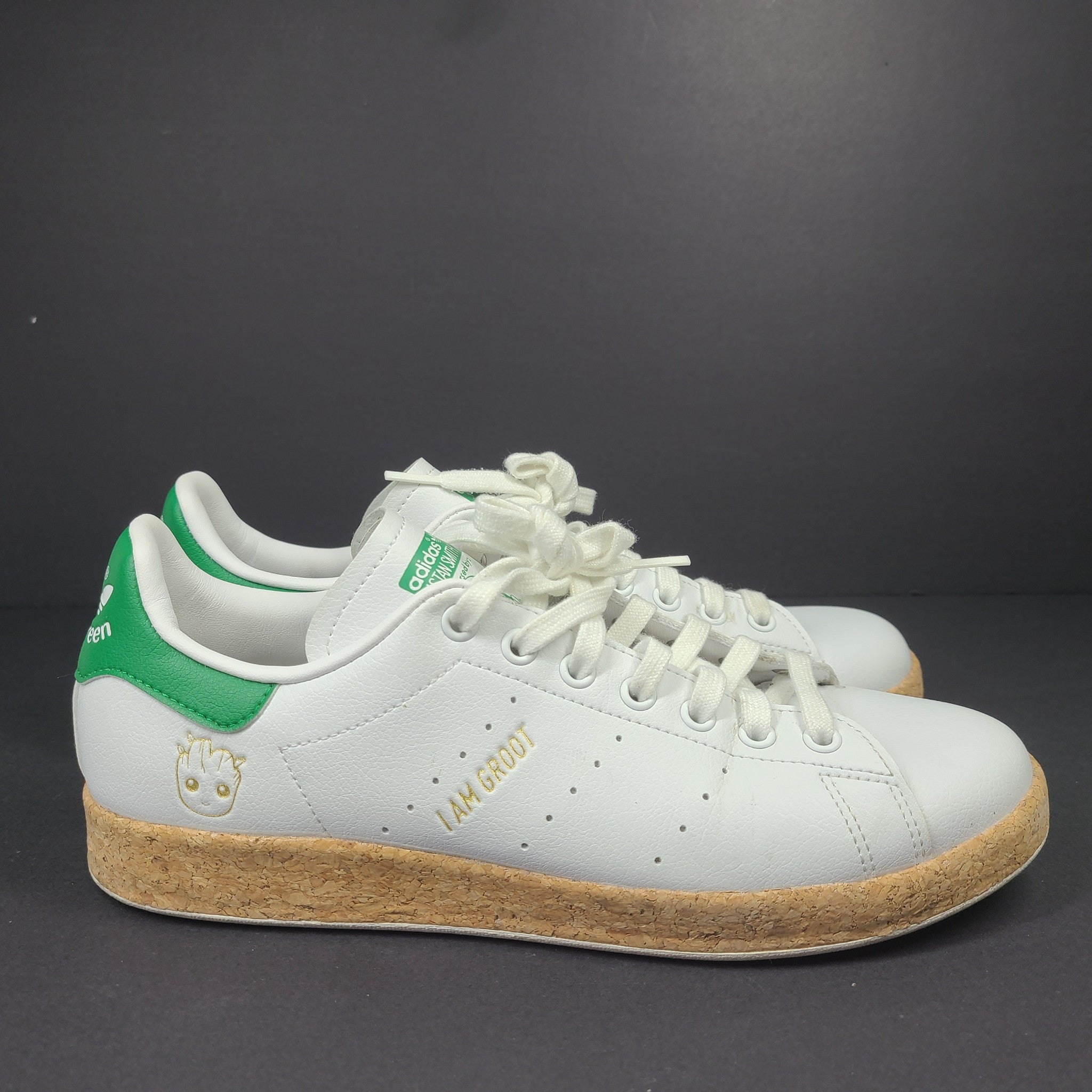 Adidas Stan Smith Groot Sneakers Shoes GZ3099 White Men's Sz 8.5 Women's 9.5