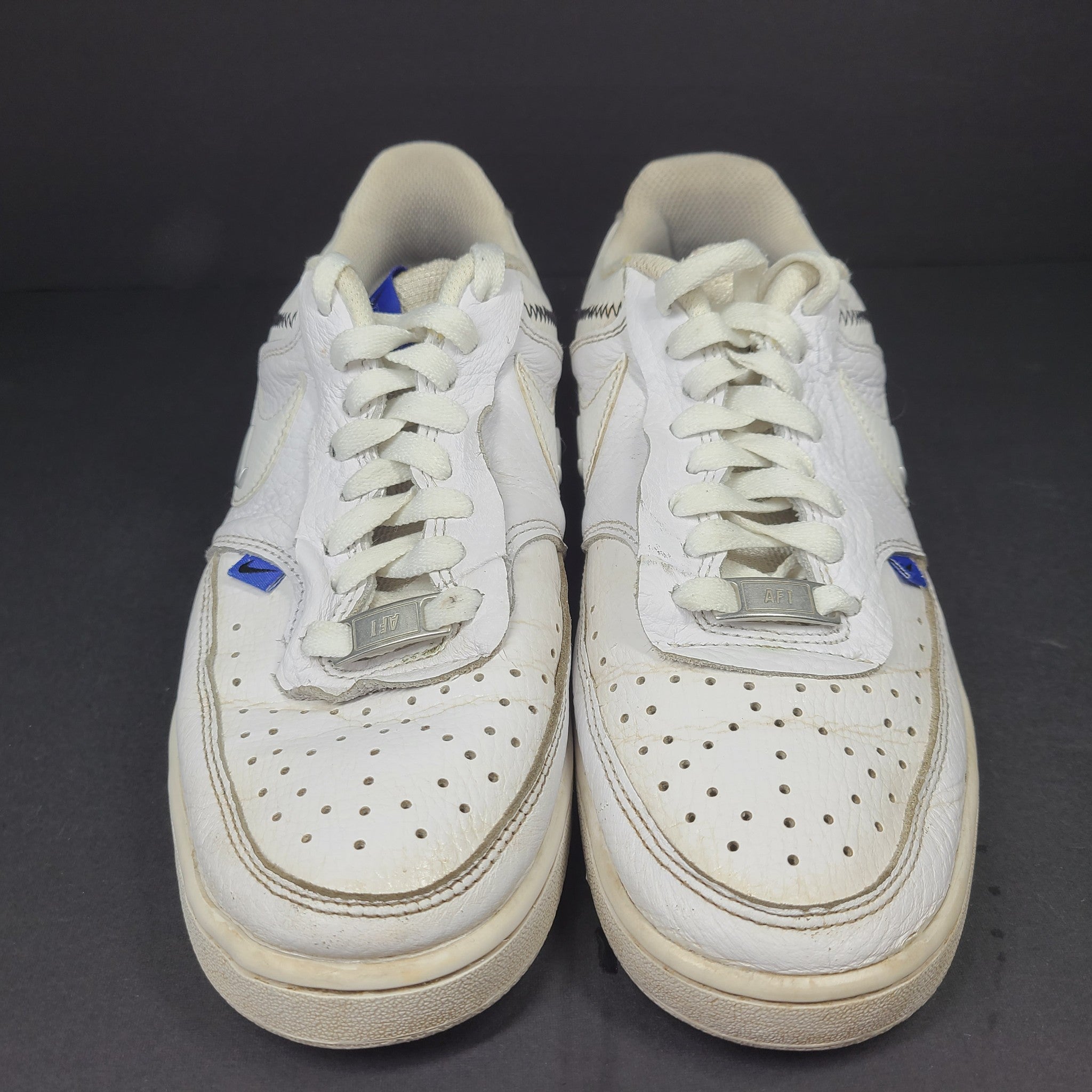 Nike Women's Court Vision Low SE White Metallic Silver DD1648-100 Sz 7.5