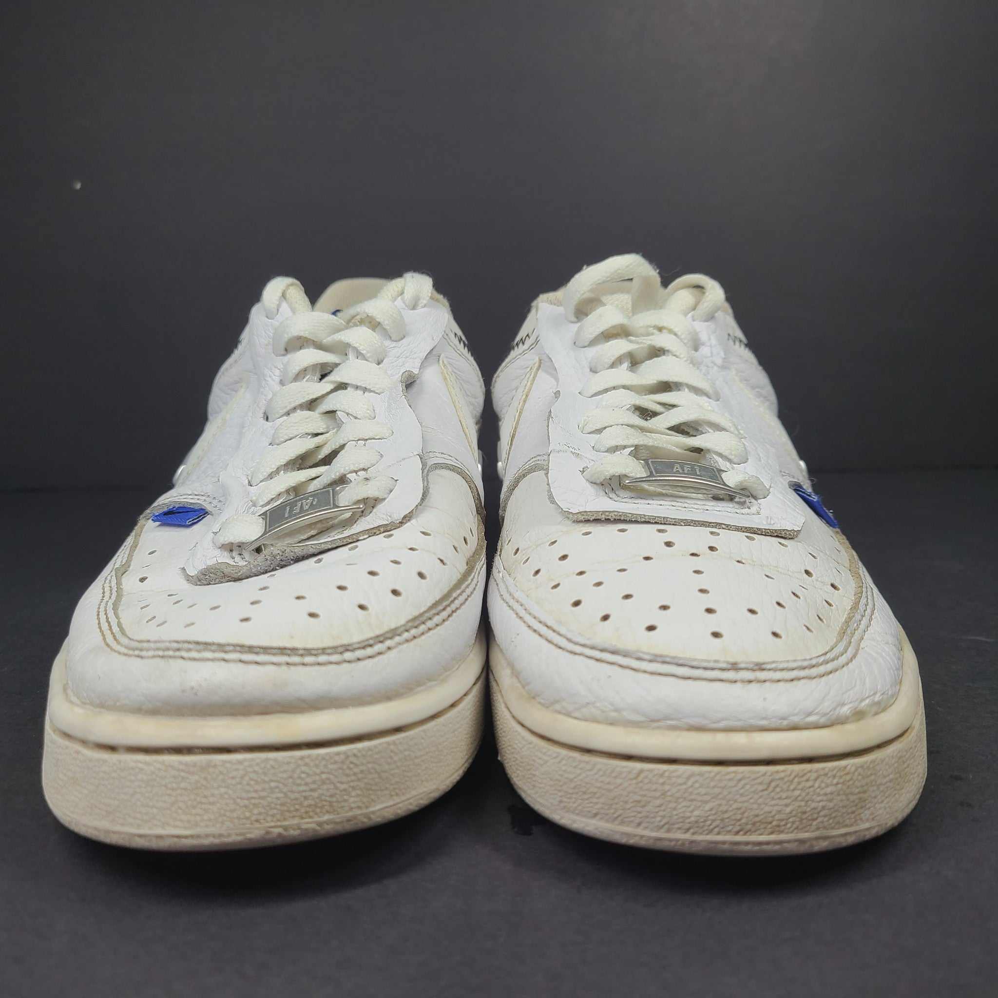 Nike Women's Court Vision Low SE White Metallic Silver DD1648-100 Sz 7.5