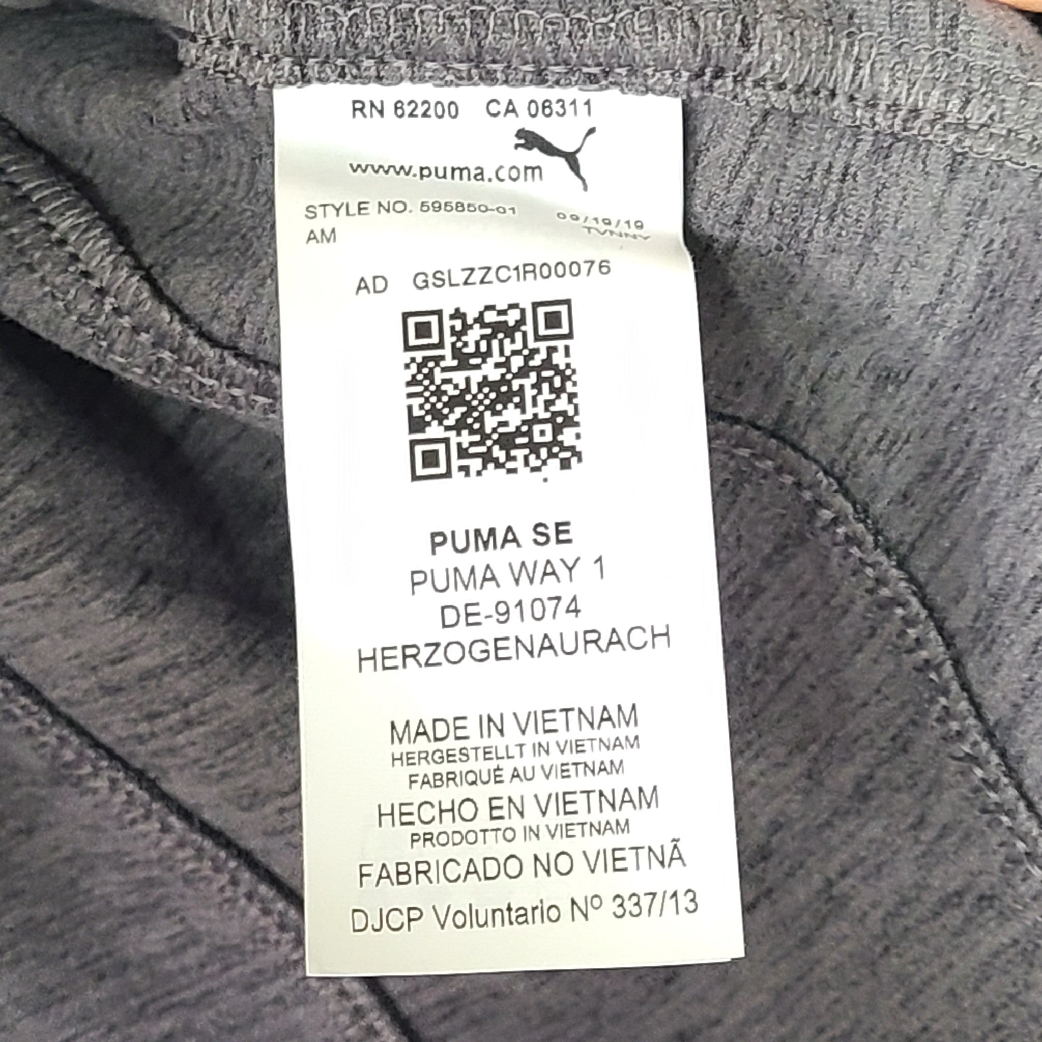 Puma Women's Cloudspun Warm Up Golf Jacket Sweater Full Zip Gray Sz M