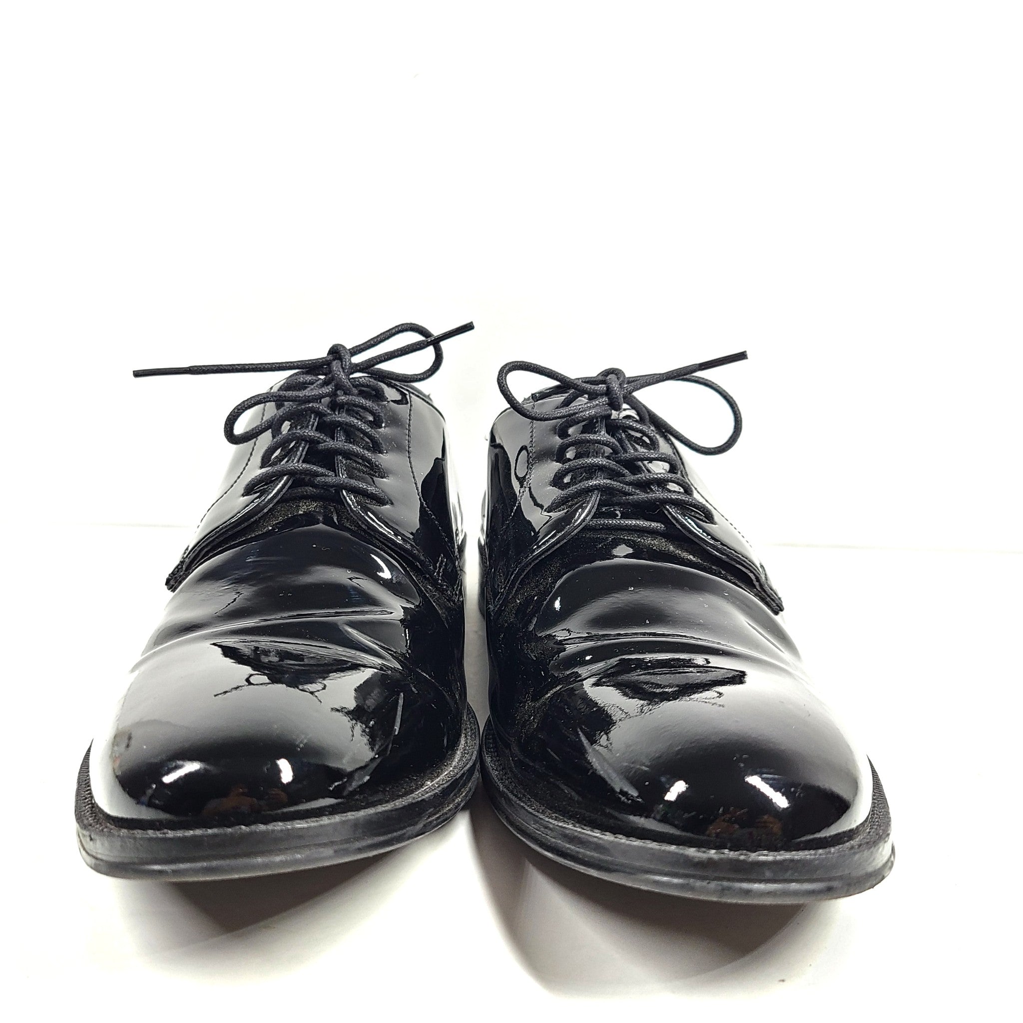 The Blk Tux Men's Patent Leather Derby Shoes Black Sz 9