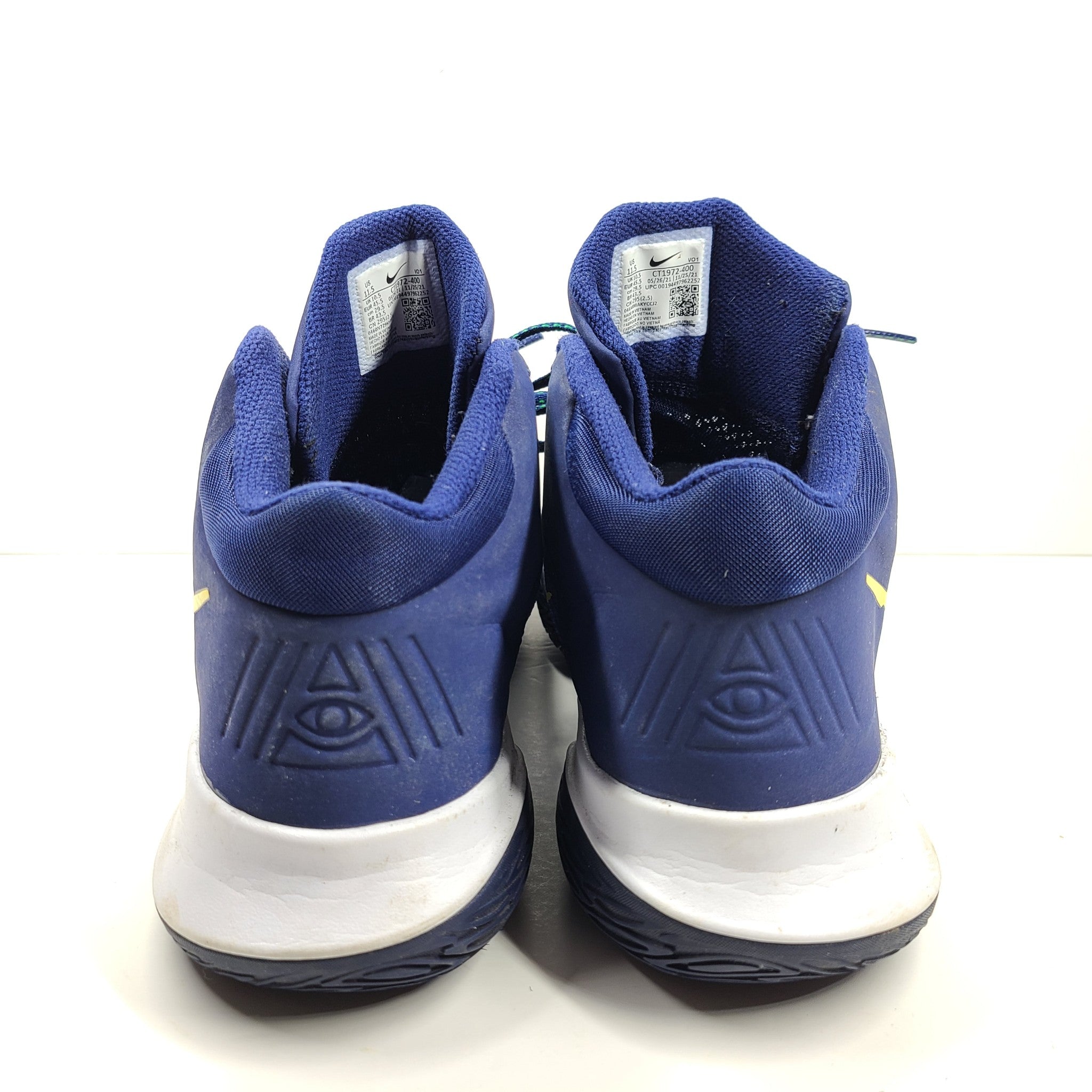 Nike Men's Kyrie Flytrap 4 Sneakers Shoes Blue Void Yellow CT1972-400 Sz 11.5