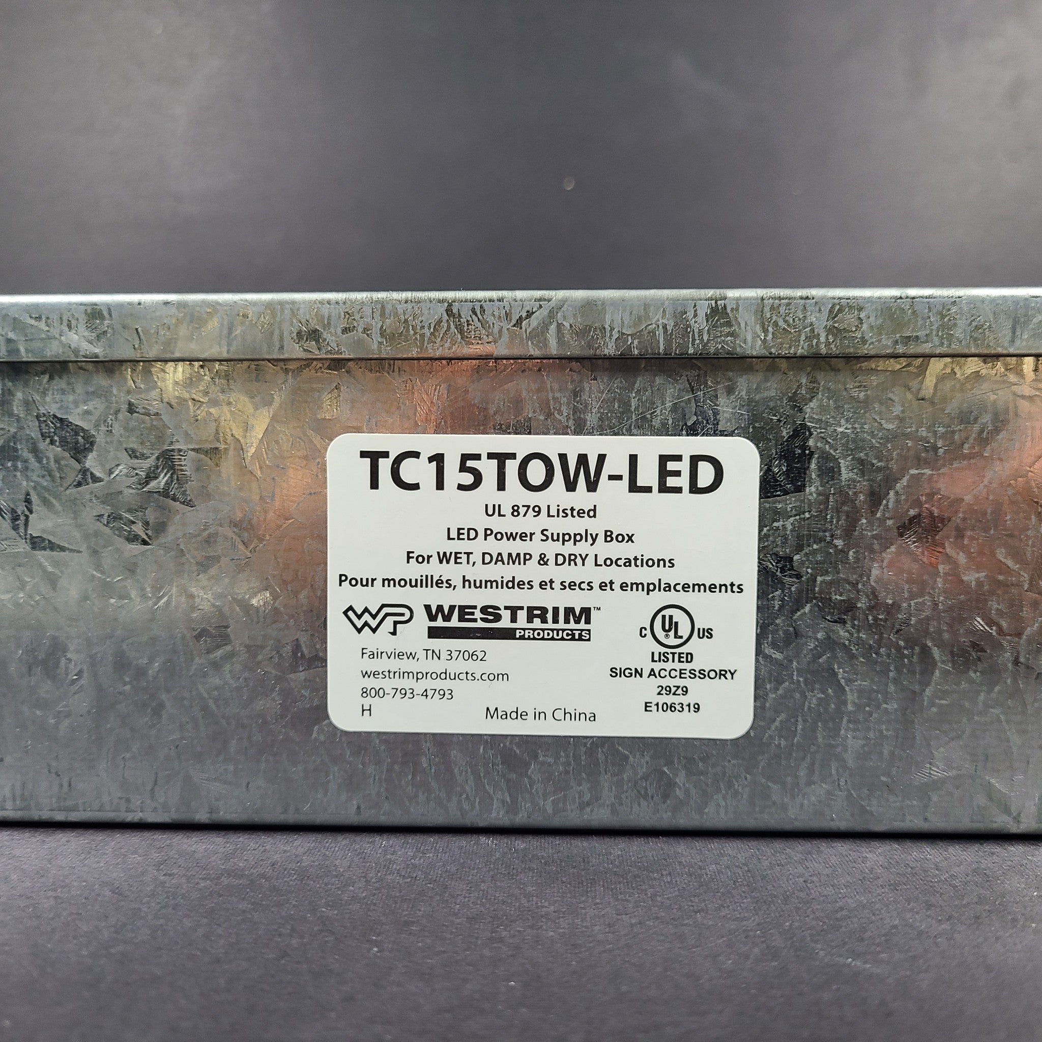 Westrun TC15TOW-LED Power Supply Box with Allanson LED Power Supply