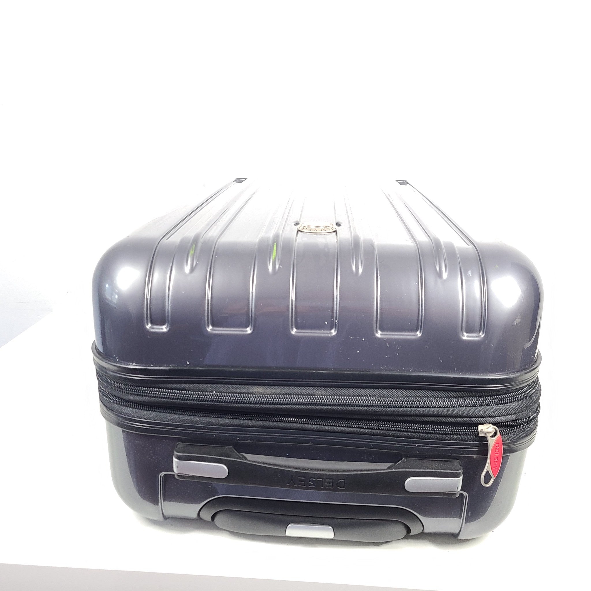 Delsey Helium Aero 22" Spinner Carry On Luggage Expandable PolyCarb Lock Gray