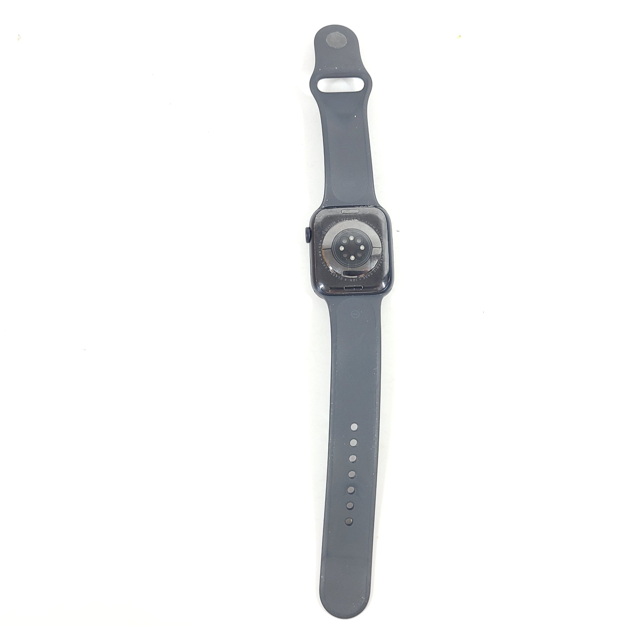 Apple Watch Series 7 45MM Blue Aluminum + Ceramic Case GPS only - Black M/L Band
