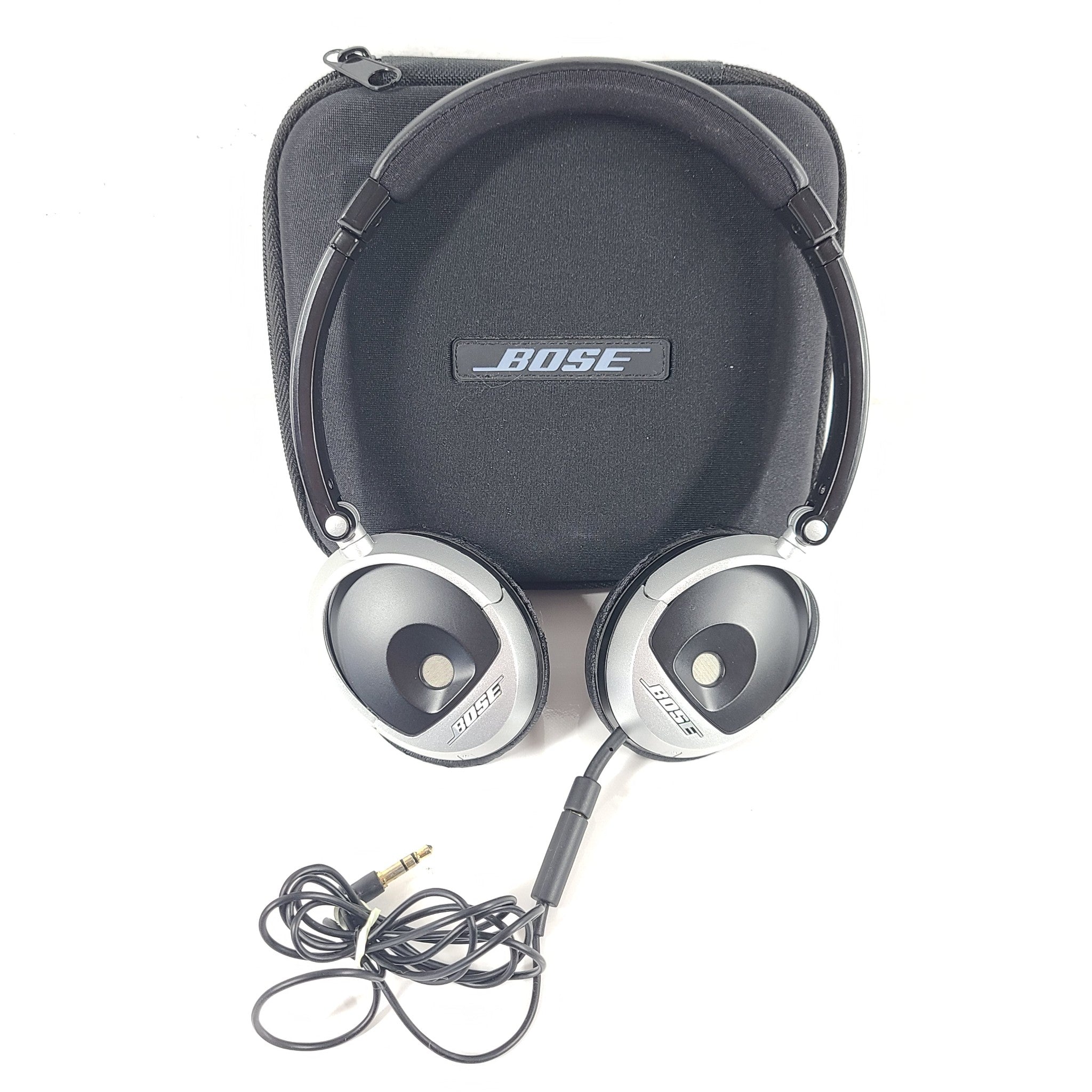 Bose OE Triport On-Ear Foldable Headphones - Black and Silver V1