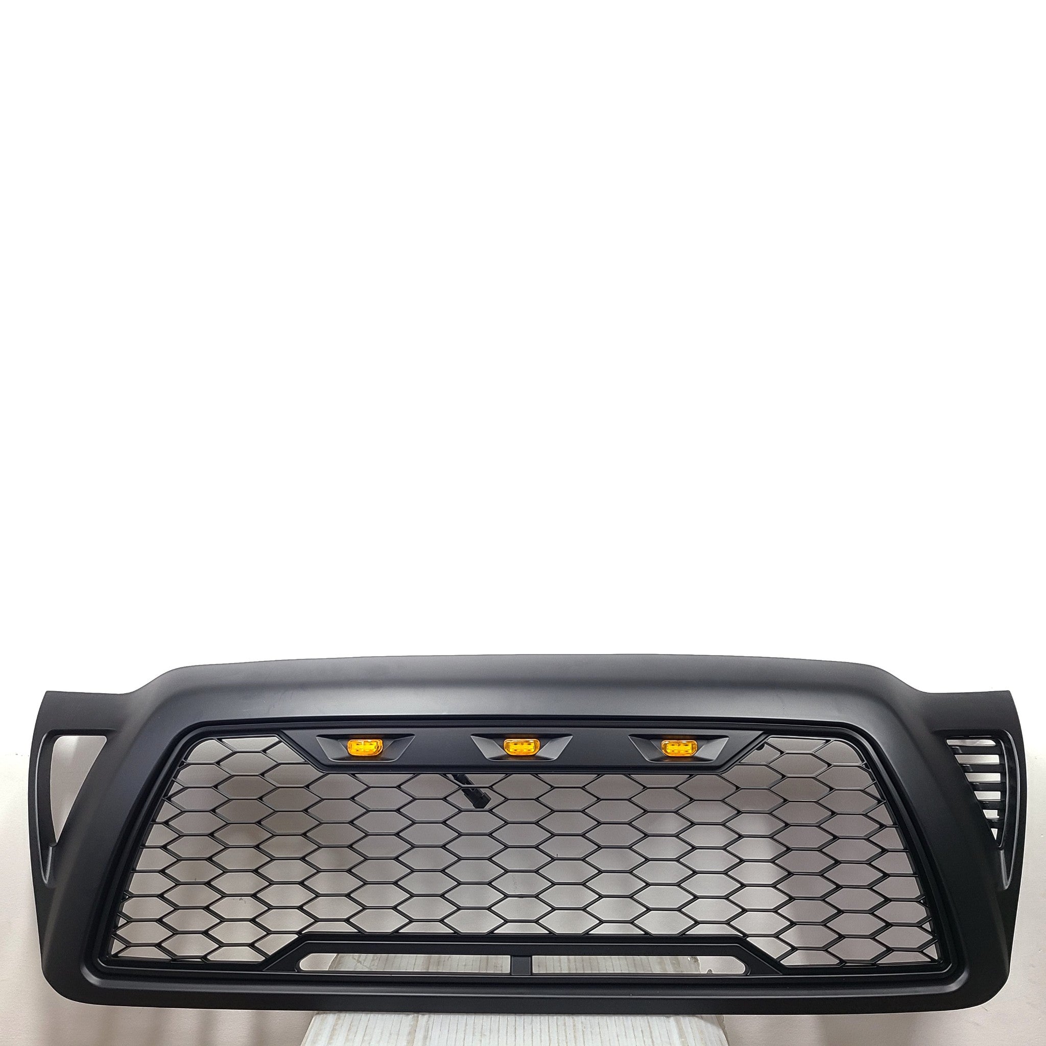 Replacement Upper Front Grille with Amber LED Lights for 2005-2011 Tacoma - READ