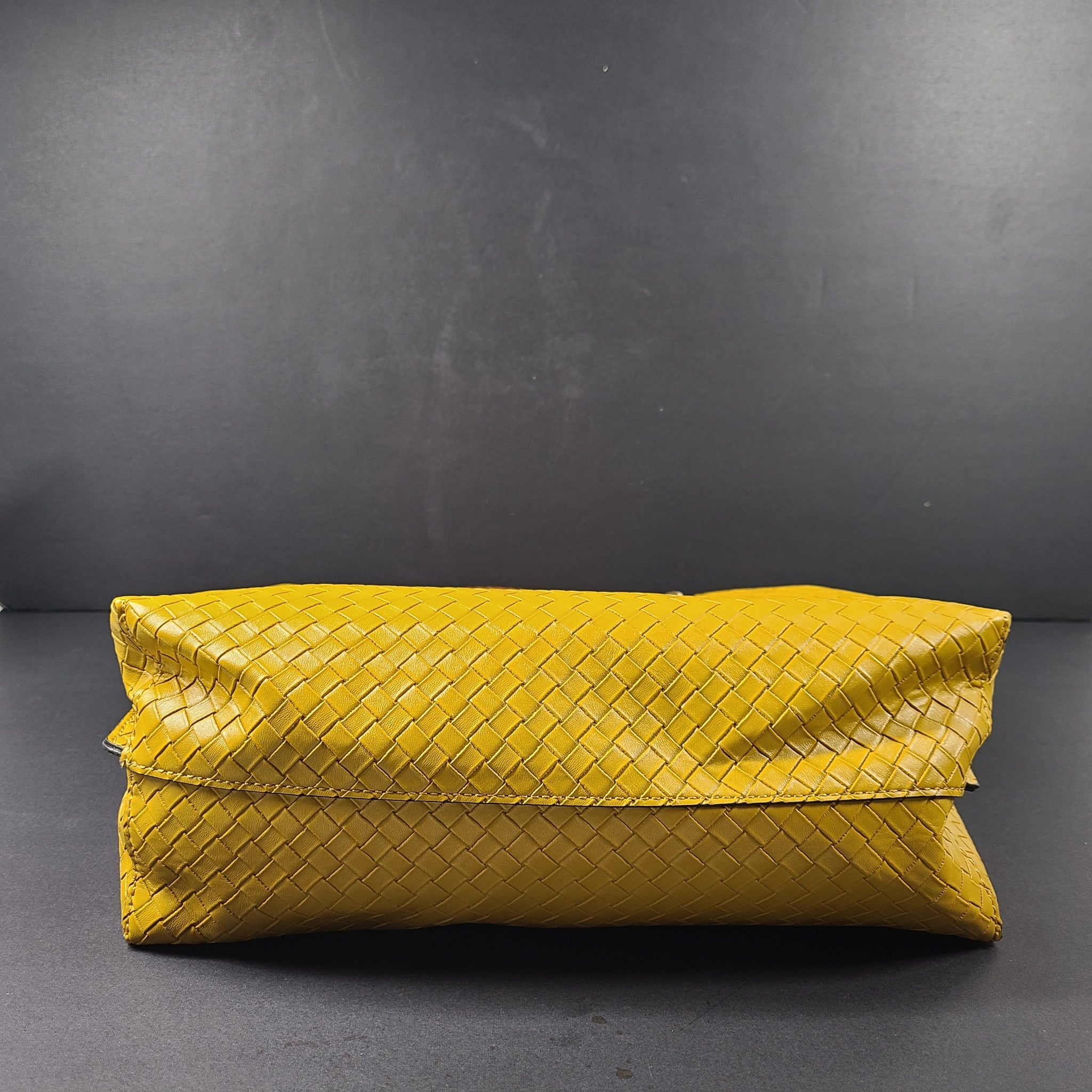 Aldo Women's Criratha Woven Handbag Tote Purse Satchel Yellow